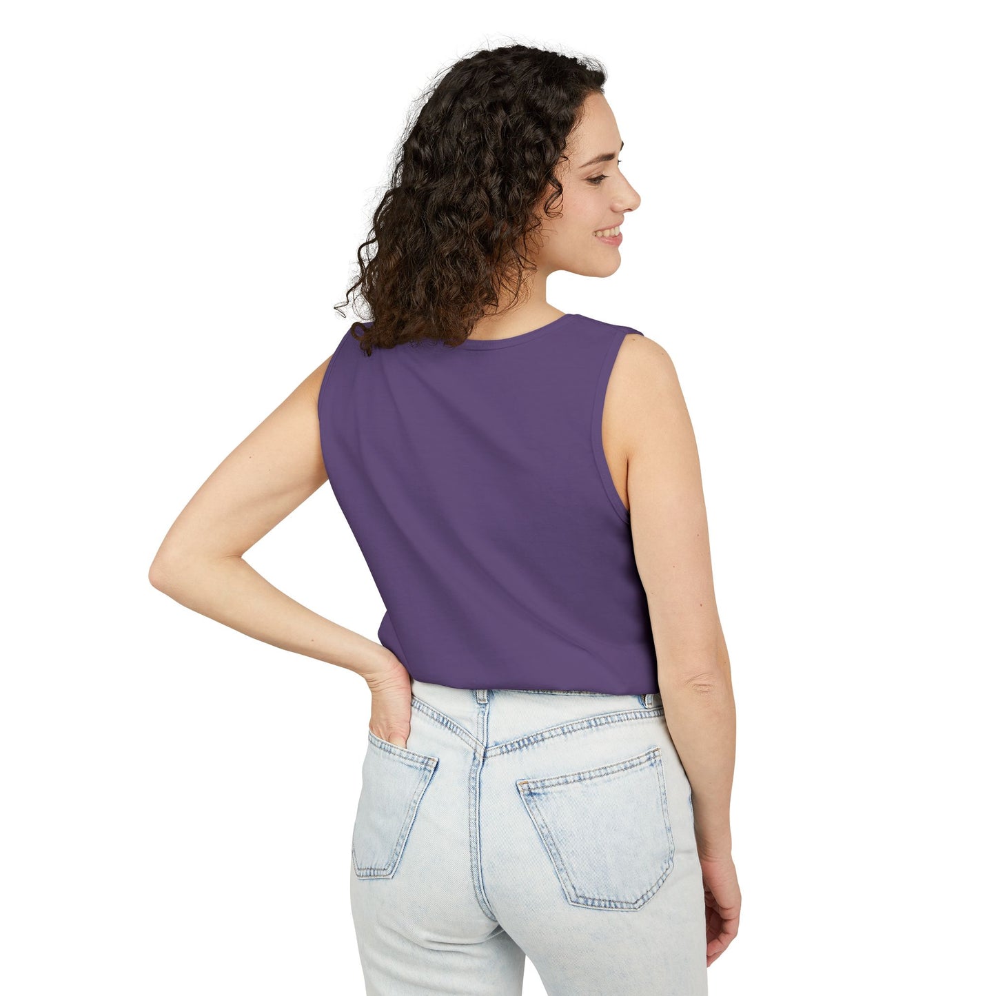 Unisex Garment-Dyed, Tank Top, Virgo Design, Planet Animal, 100% US cotton