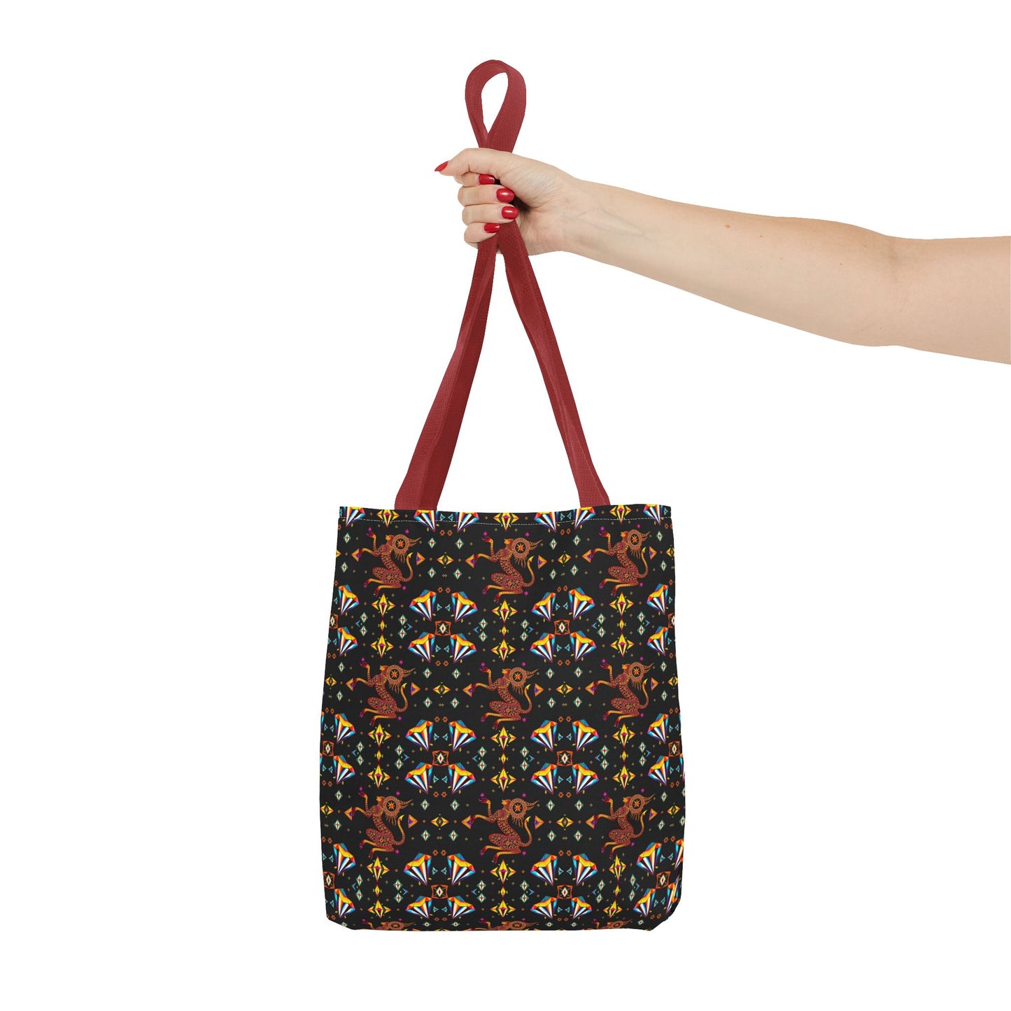 Tote Bag (AOP), Virgo, Zodiac, Jewel Pattern