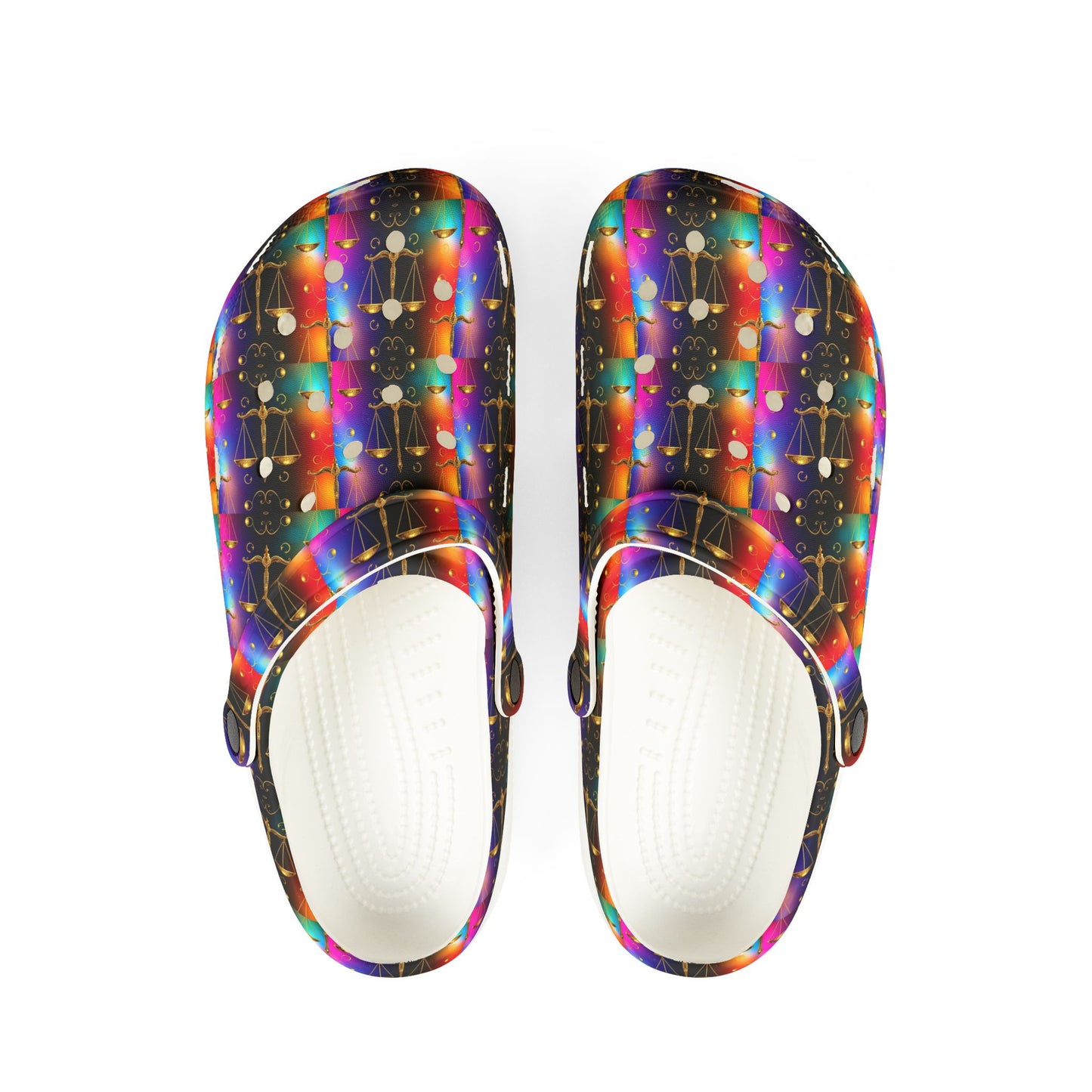 EVA Foam Rubber Shoes, (AOP), Libra, Zodiac v1, Pattern
