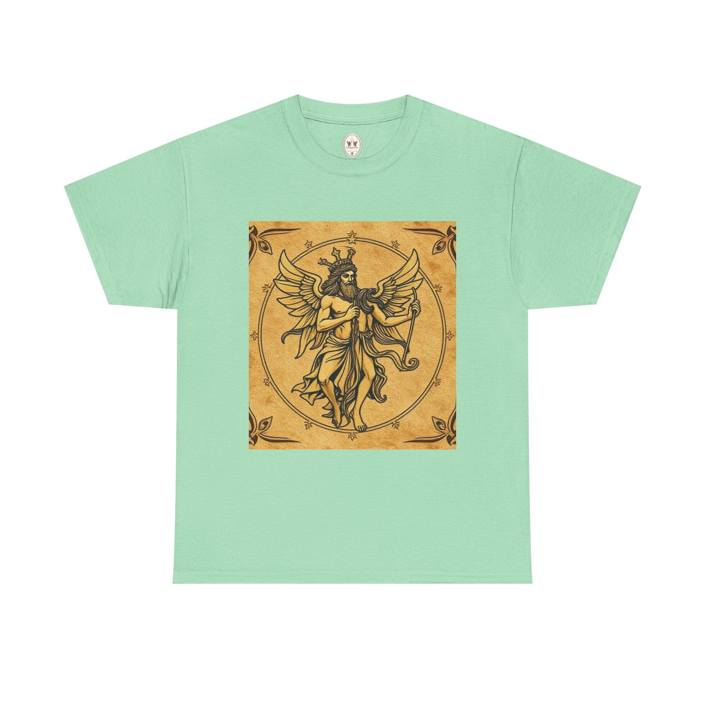Unisex Heavy Cotton T-Shirt, Pencil Art, Gemini Zodiac Design