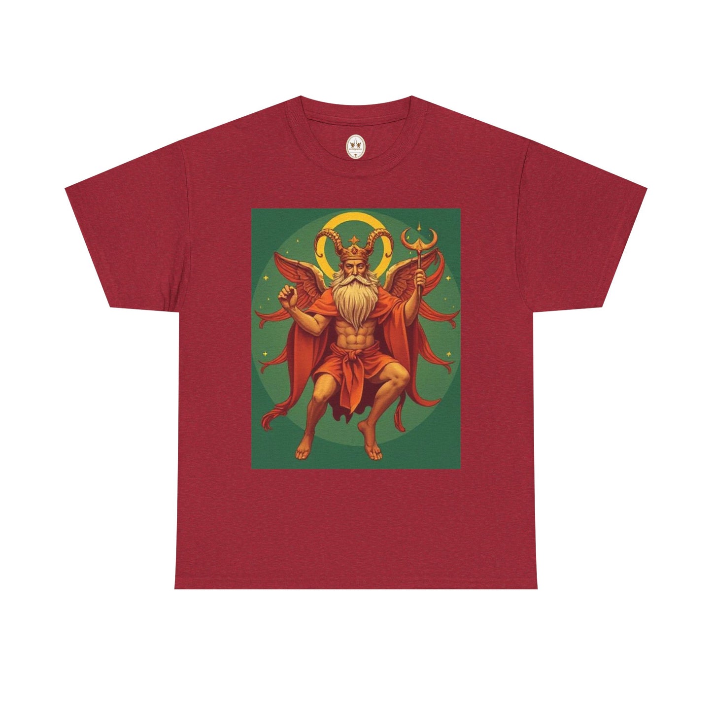 Unisex Heavy Cotton T-Shirt, Aries God, Zodiac Design