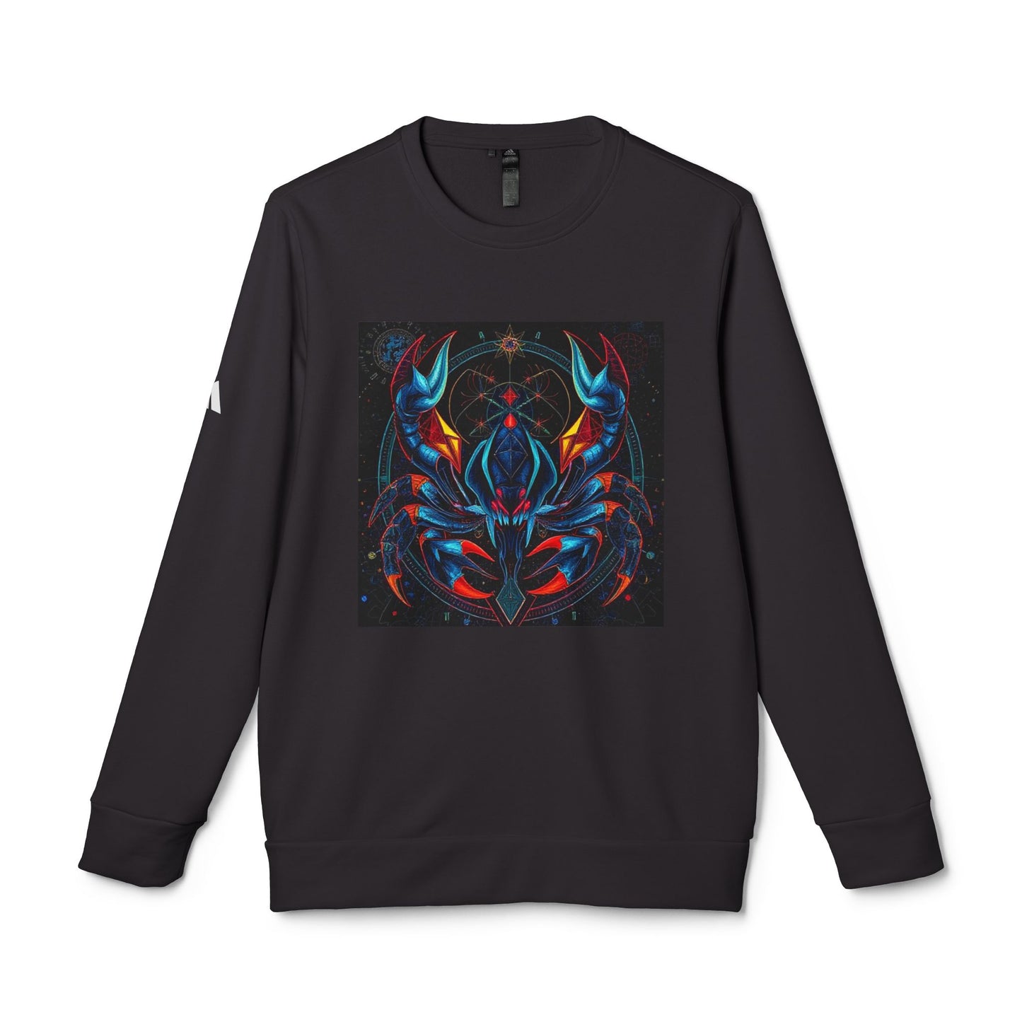 Adidas, Unisex Fleece Crewneck Sweatshirt, Scorpio, Pop Art, Zodiac