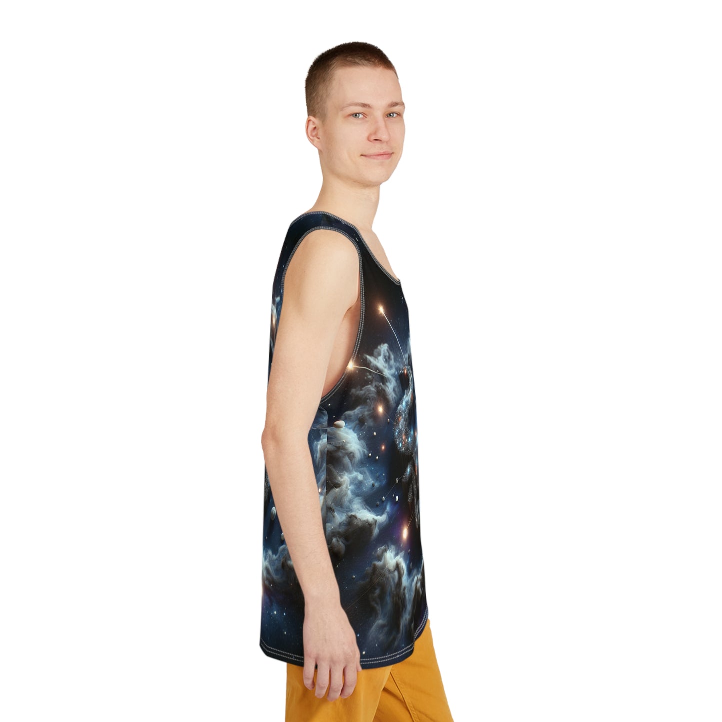 Men's Tank (AOP), Regular fit, Taurus Space Zodiac Sign