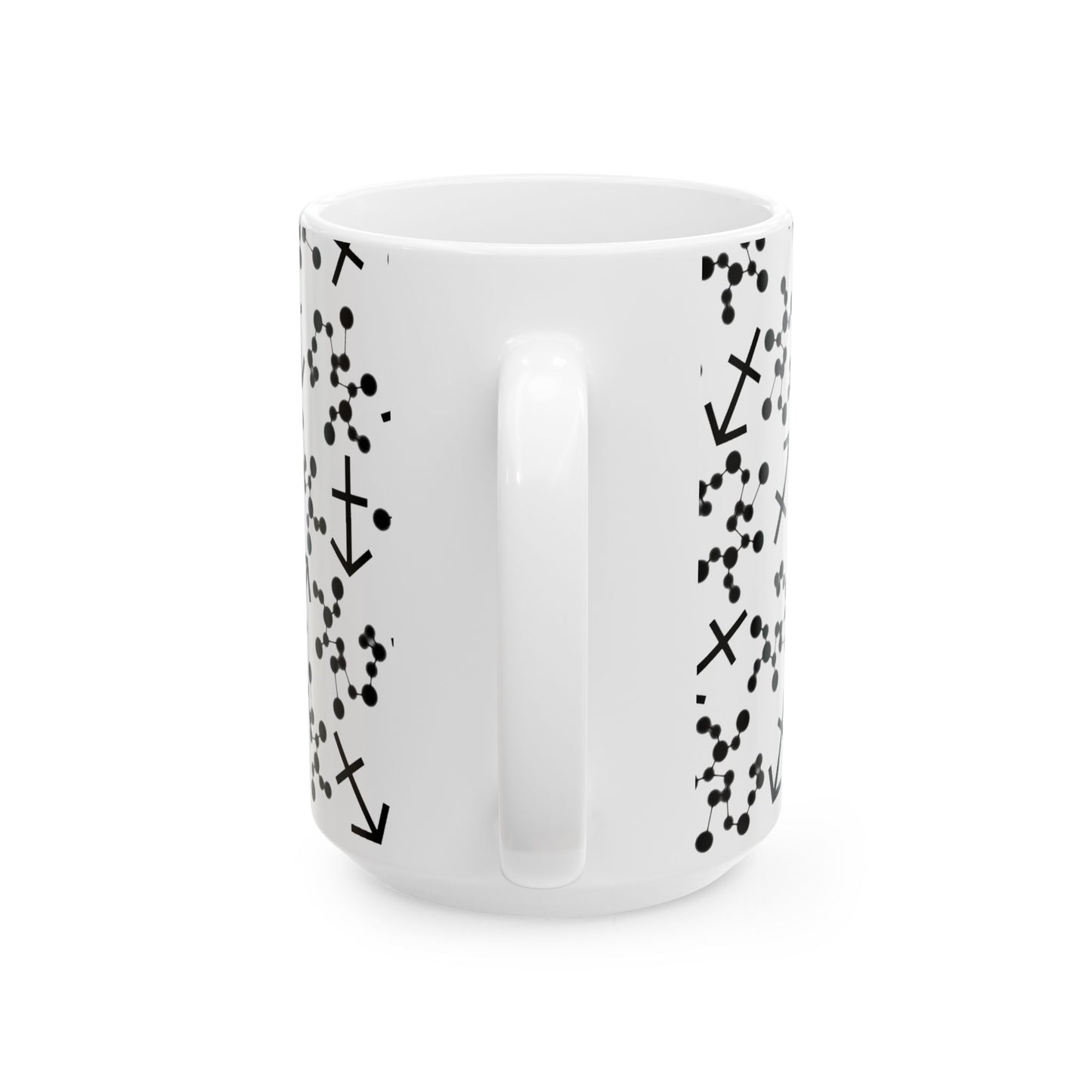 Ceramic Mug, (11oz, 15oz), Ceramic Coffee Mug, AOP, Constellation & Symbol, Sagittarius Zodiac Design