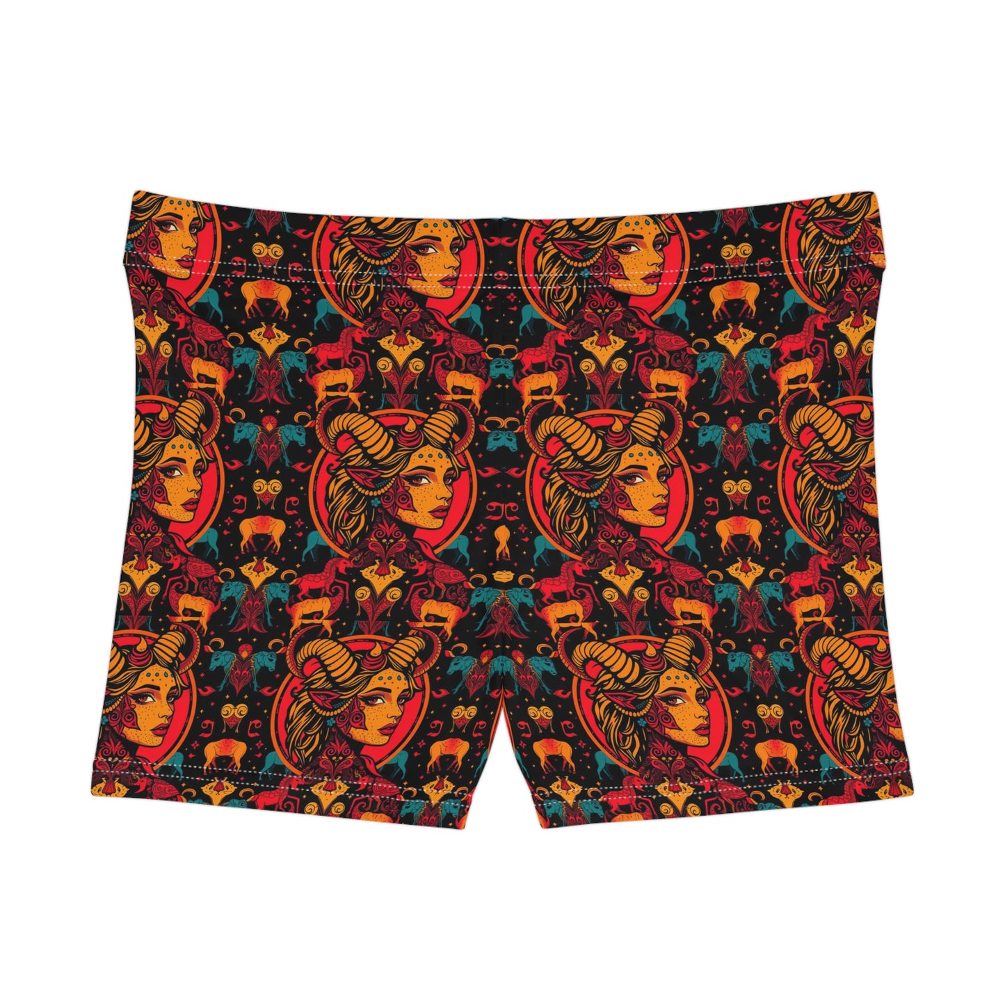 Women's Shorts, (AOP), Taurus, Zodiac, Sexy Pattern