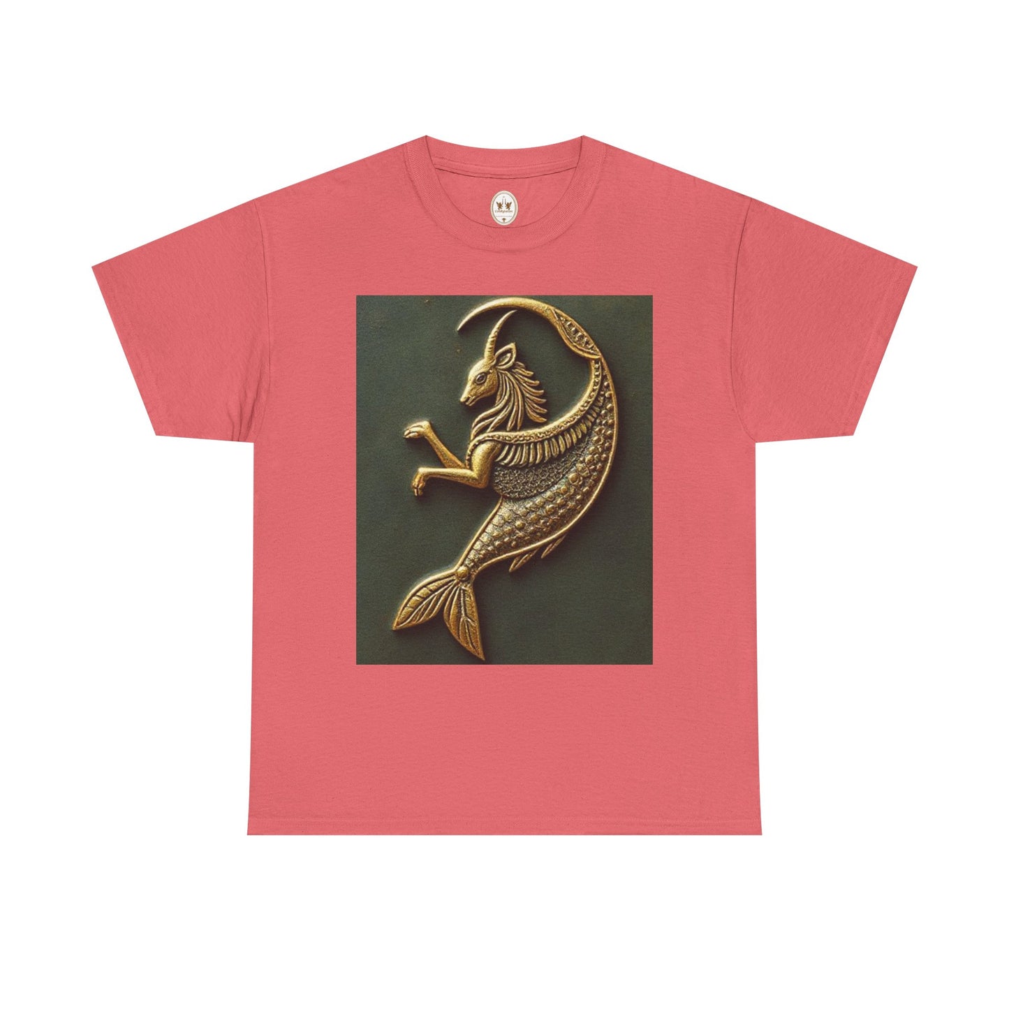 Unisex Heavy Cotton T-Shirt, Capricorn Animal. Symbol, Zodiac Design