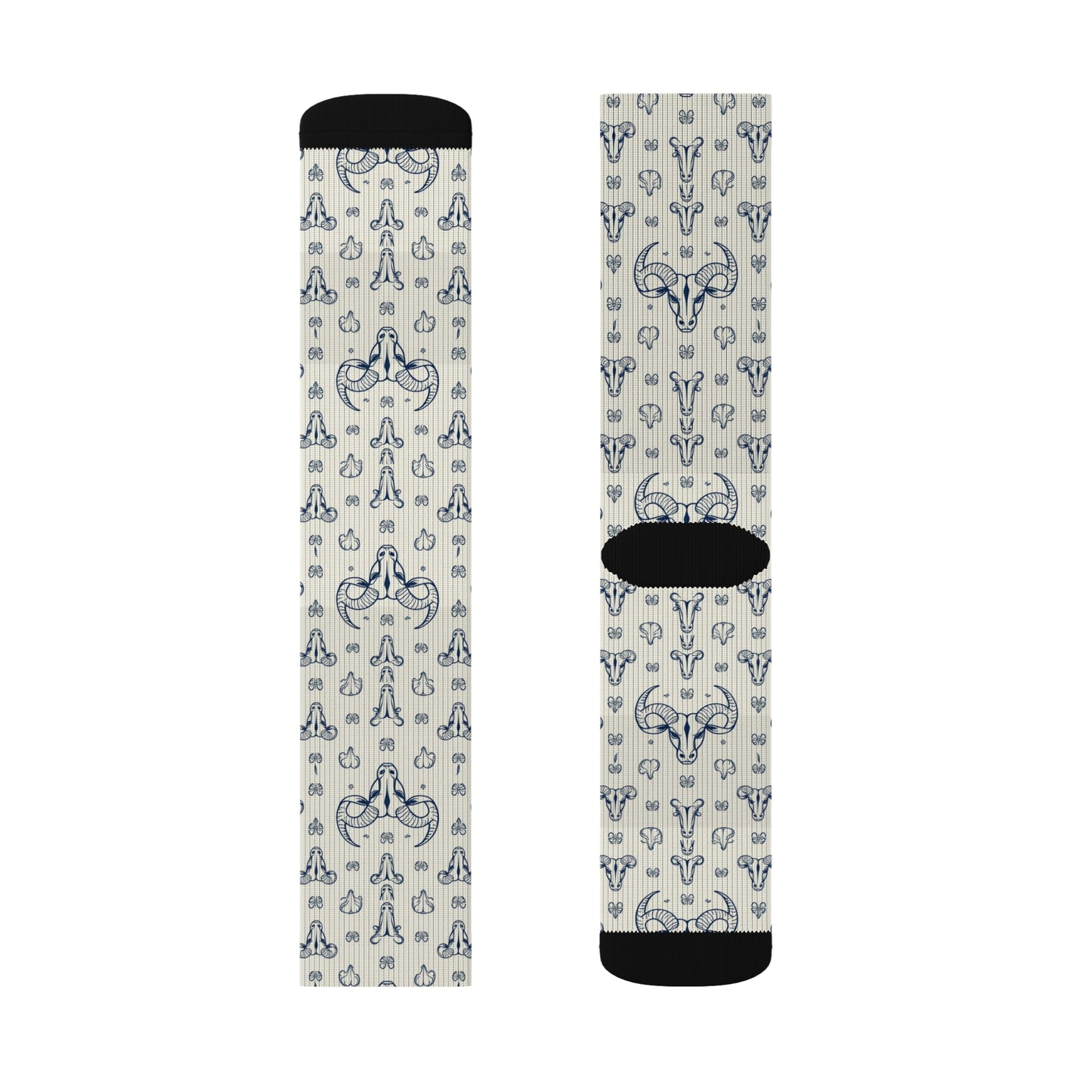 Sublimation Socks, Taurus, Zodiac v1, Pattern