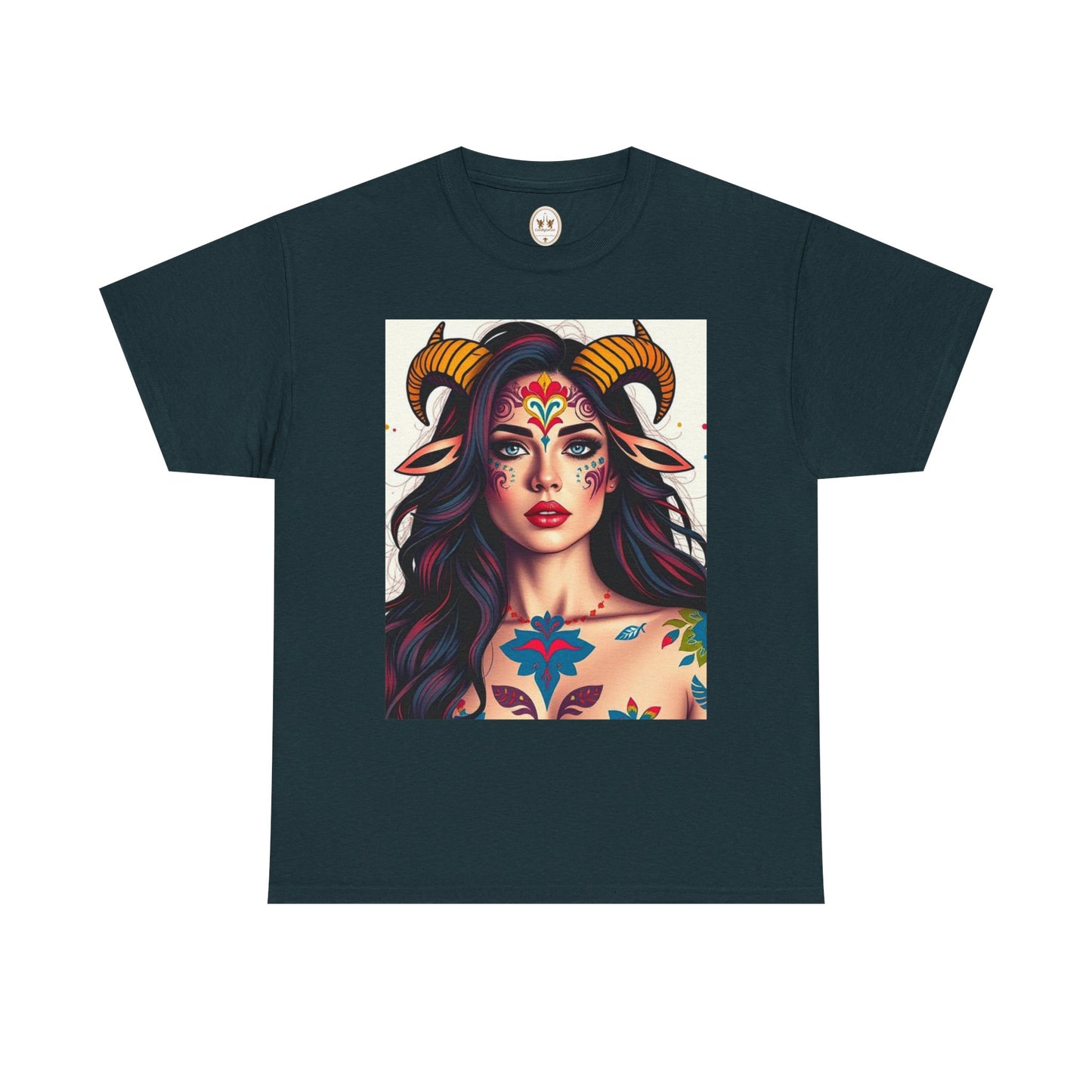 Unisex Heavy Cotton T-Shirt, Taurus, Zodiac v1, Sexy Art