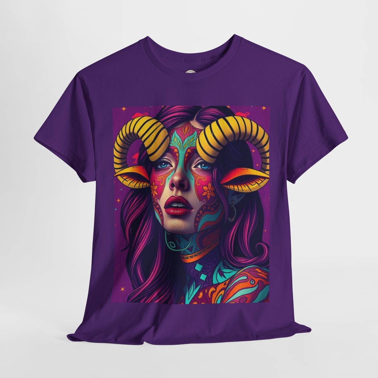 Unisex Heavy Cotton T-Shirt, Taurus, Zodiac v2, Sexy Art