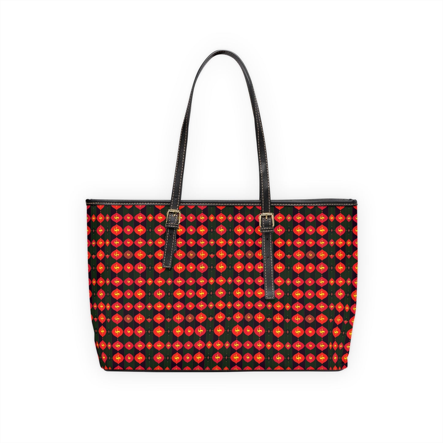 Leather Shoulder Bag, Sagittarius, Zodiac v4, Shapes Pattern