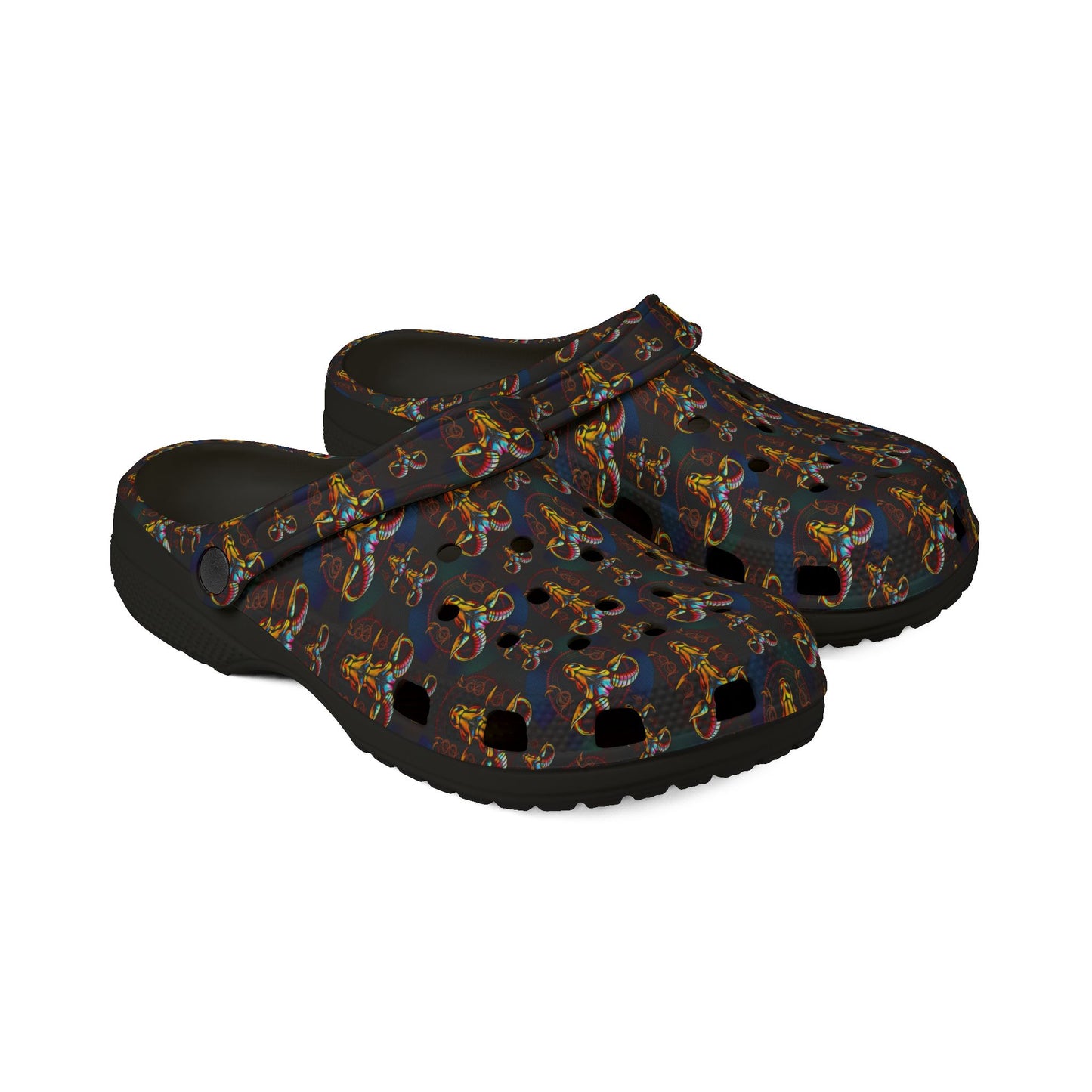 EVA Foam Rubber Shoes, (AOP), Taurus, Zodiac v2, Pattern