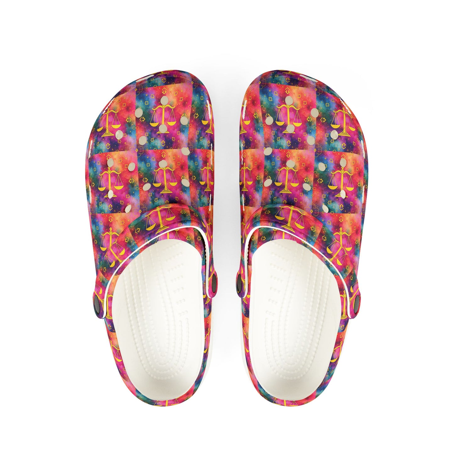 EVA Foam Rubber Shoes, (AOP), Libra, Zodiac v4, Pattern