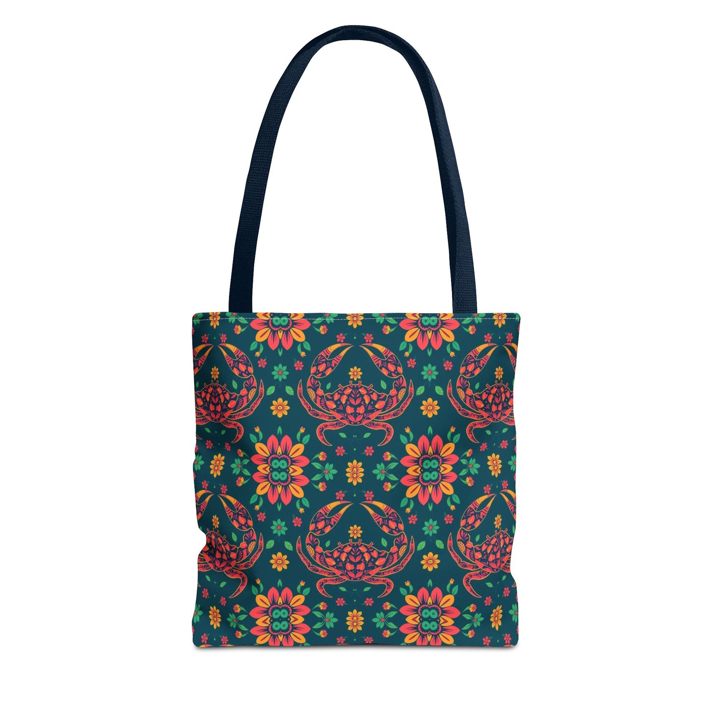 Tote Bag (AOP), Cancer, Zodiac v2, Flower Pattern