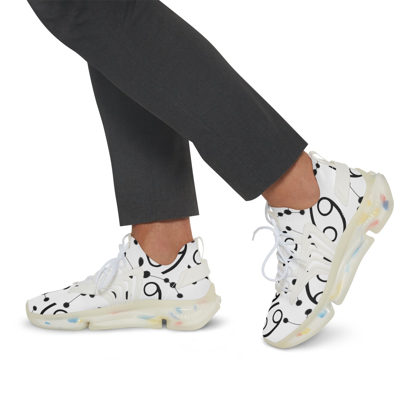Men's Mesh Sneakers, Cancer Zodiac Sign, all over print