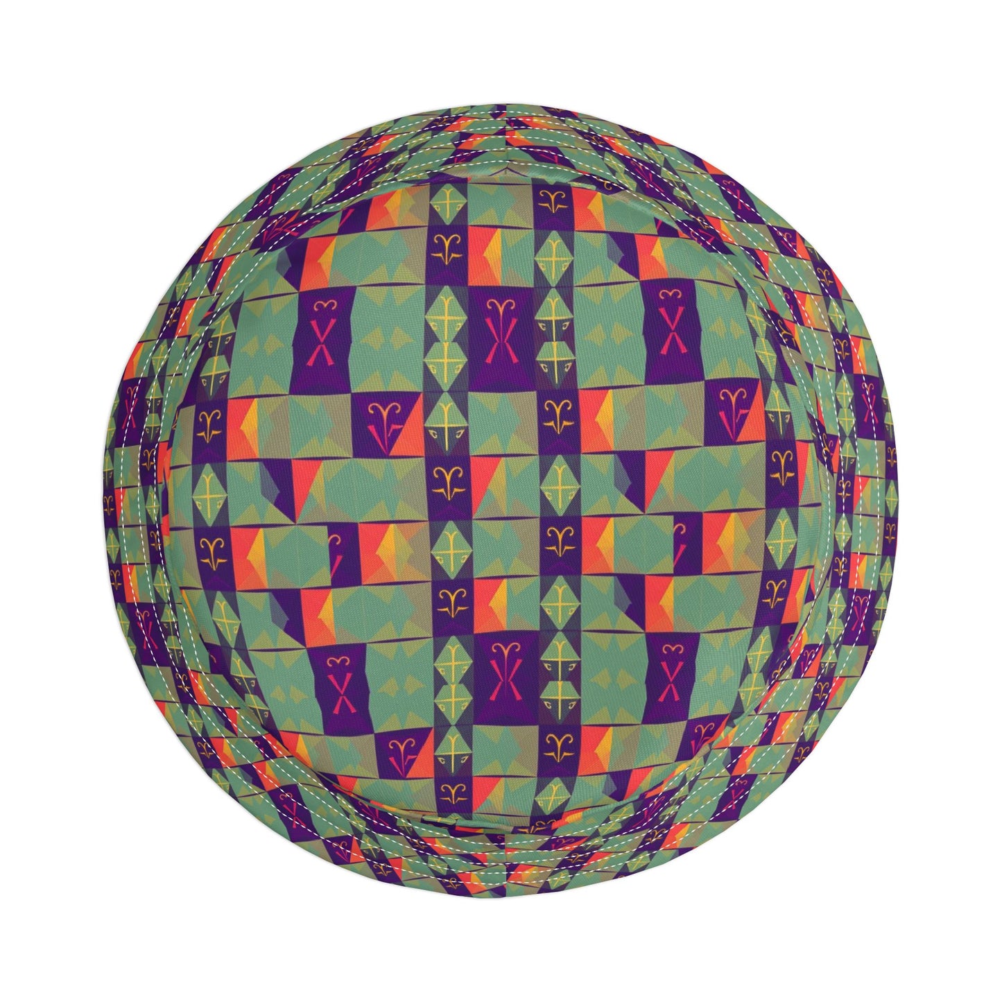 Bucket Hat, (AOP), Aquarius, Zodiac, Shape Pattern