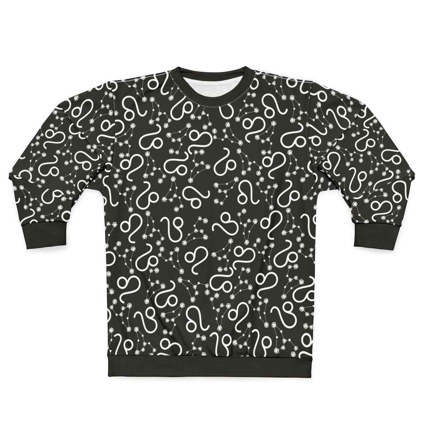 Zodiac AOP Unisex Sweatshirt Leo Zodiac Sign