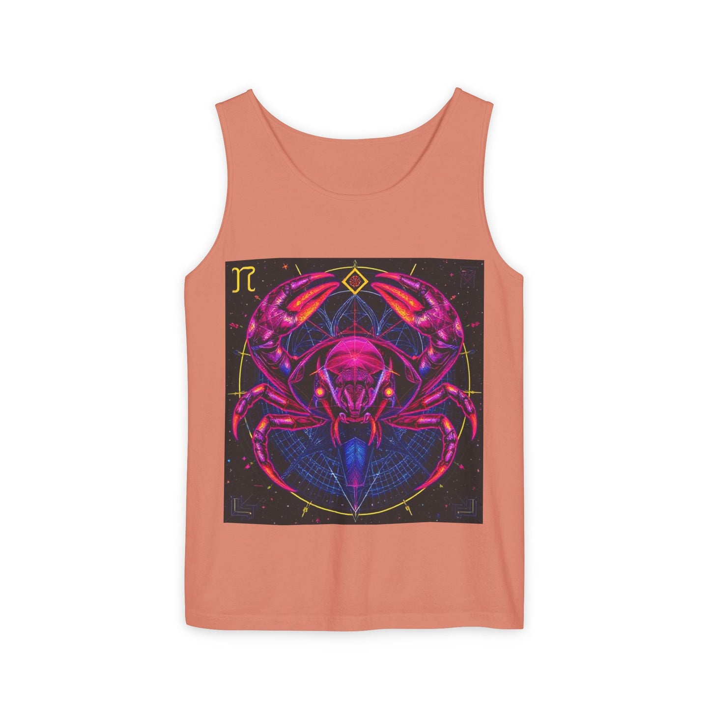 Unisex Garment-Dyed, Tank Top, Cancer, Pop Art, 100% US cotton