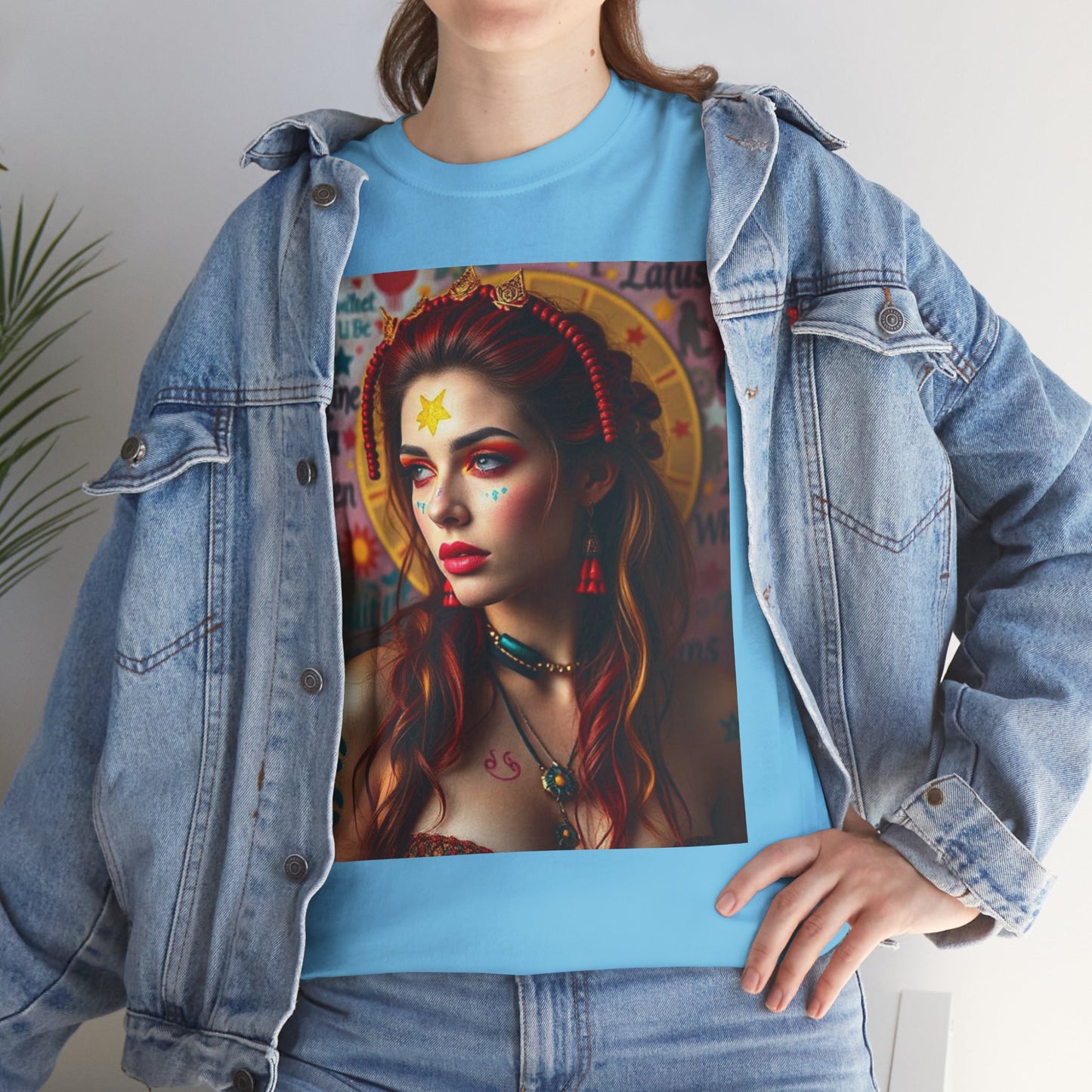 Unisex Heavy Cotton T-Shirt, Sagittarius, Zodiac, Sexy Art