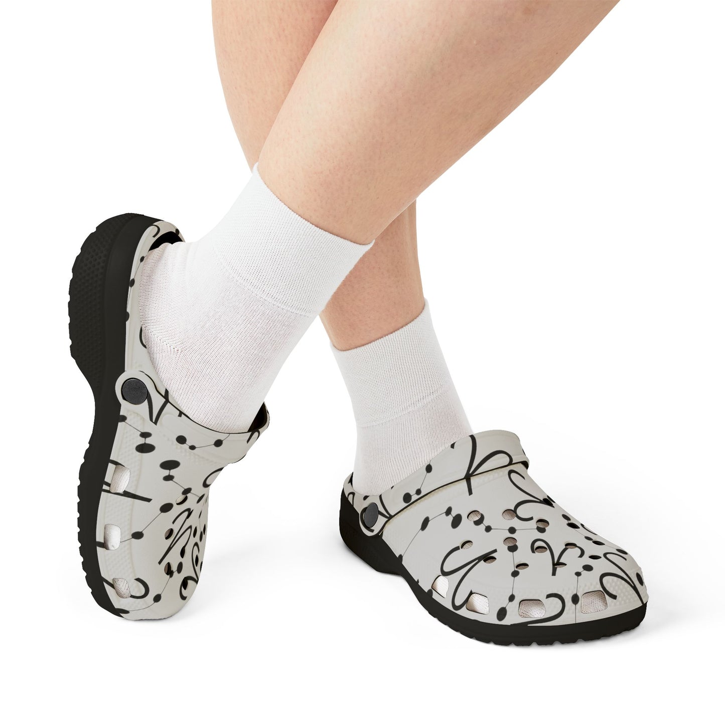 EVA Foam Rubber Shoes (AOP), Material 100% EVA, Aries Zodiac Design