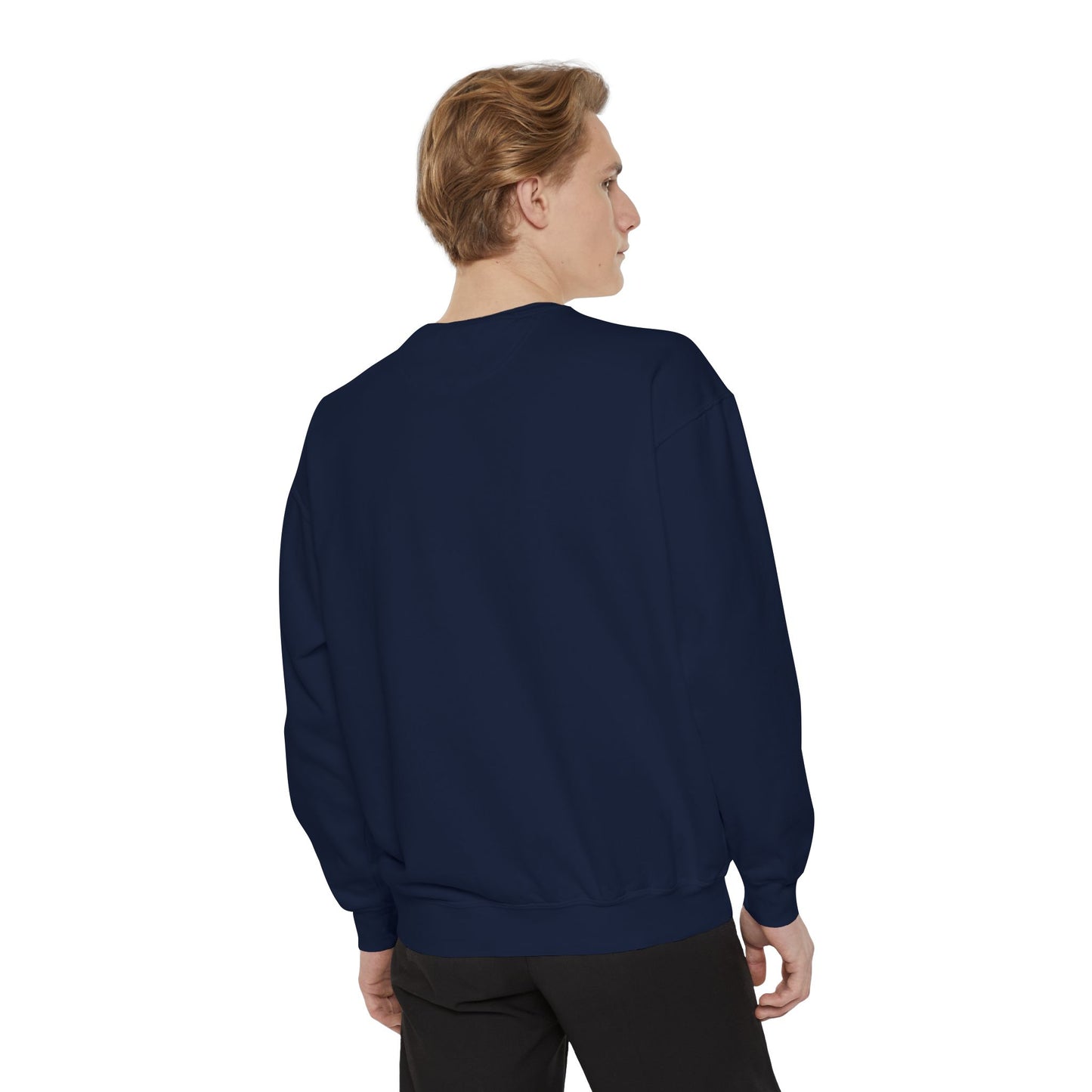 Garment-Dyed Sweatshirt, Unisex, Space Symbol Design, Sagittarius