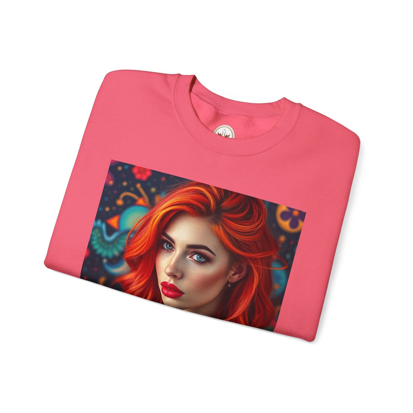 Unisex Heavy Blend™ Crewneck Sweatshirt, Aquarius, Zodiac v1, Sexy Pattern