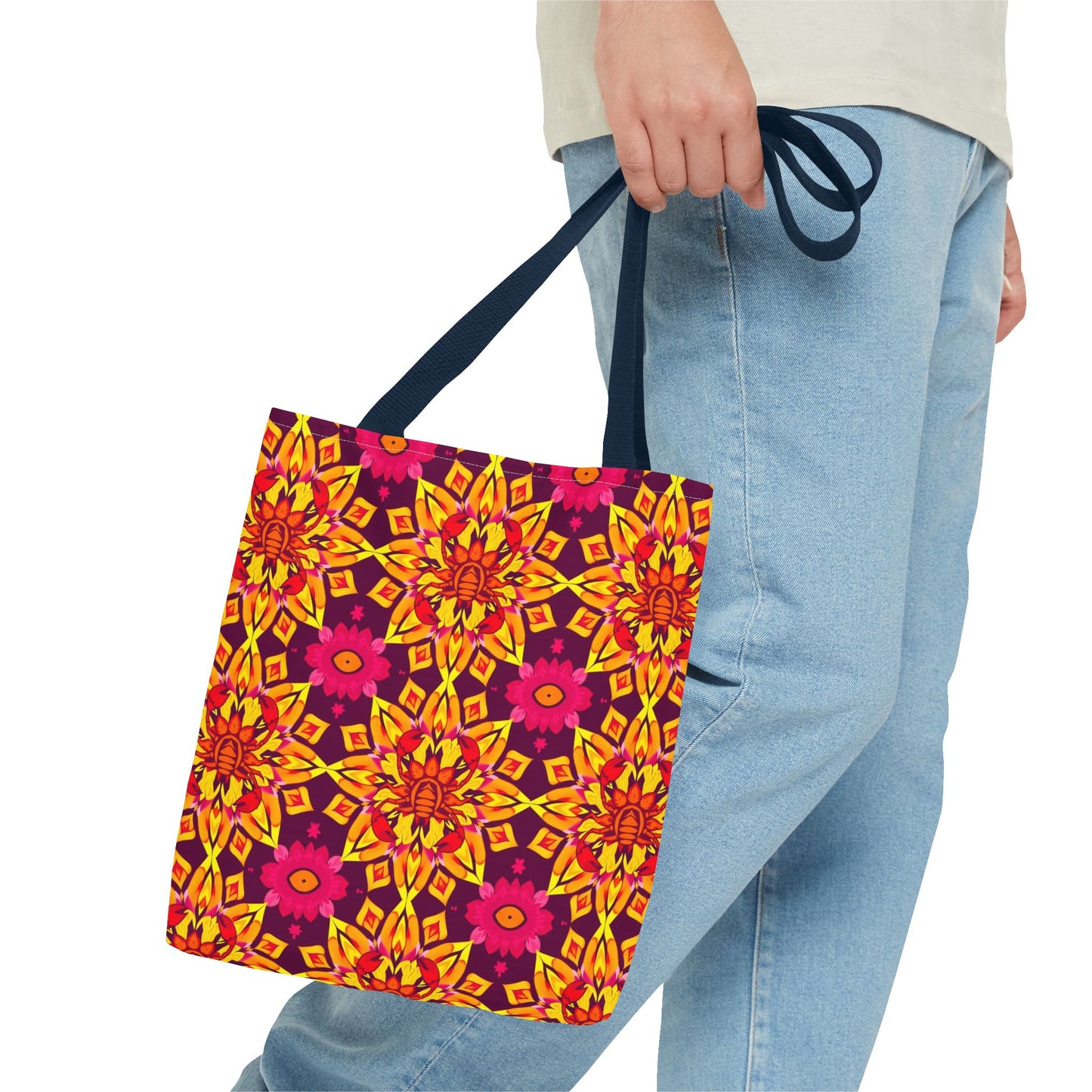 Tote Bag (AOP), Scorpio, Zodiac, Flower Pattern