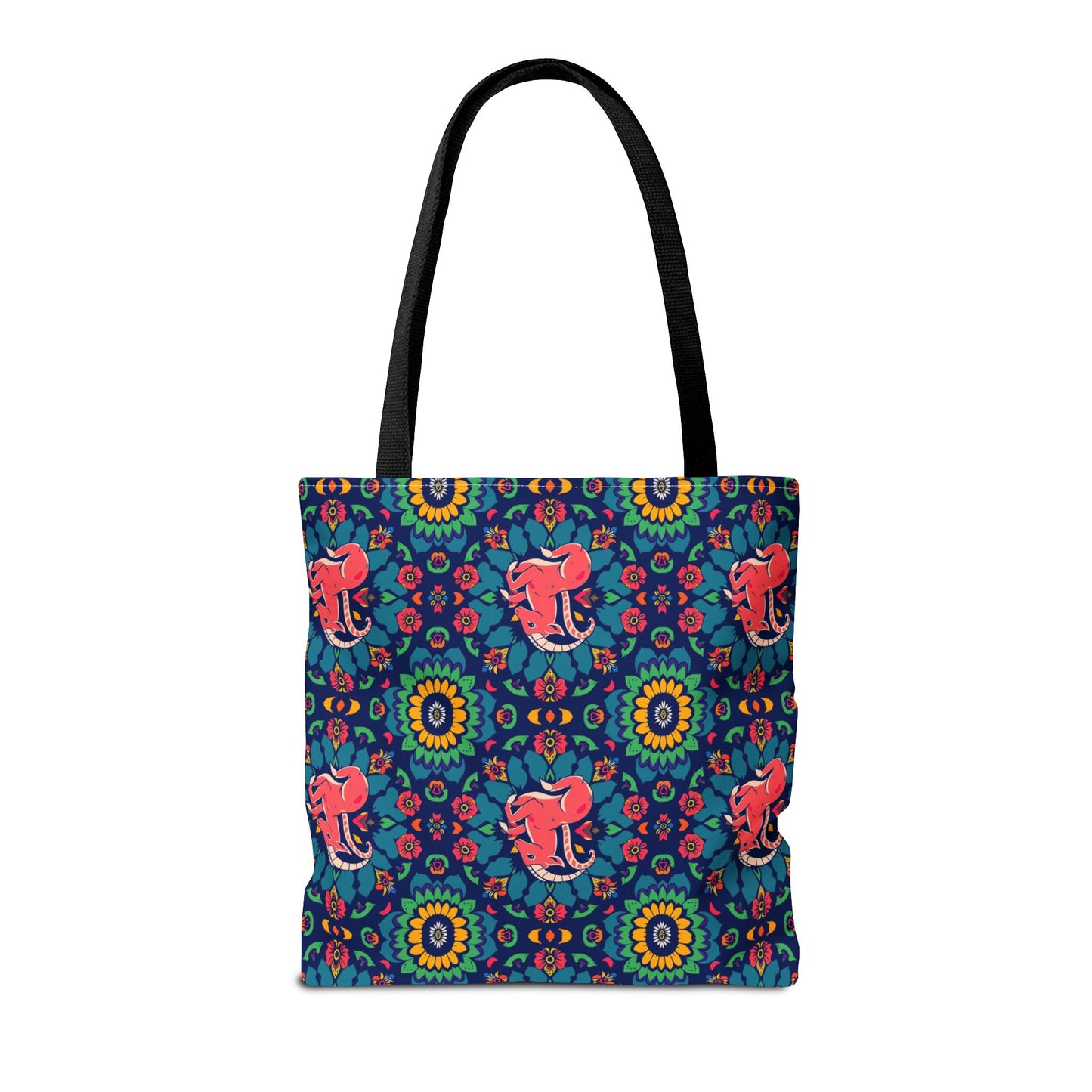 Tote Bag (AOP), Capricorn, Zodiac v1, Flower Pattern