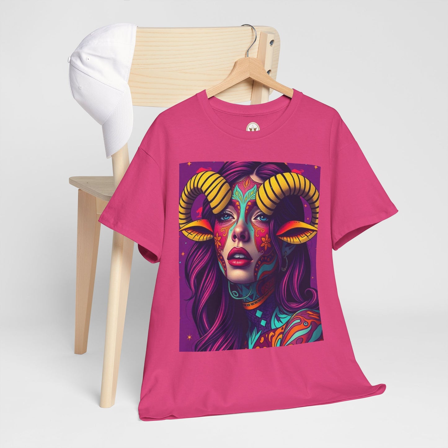Unisex Heavy Cotton T-Shirt, Taurus, Zodiac v2, Sexy Art