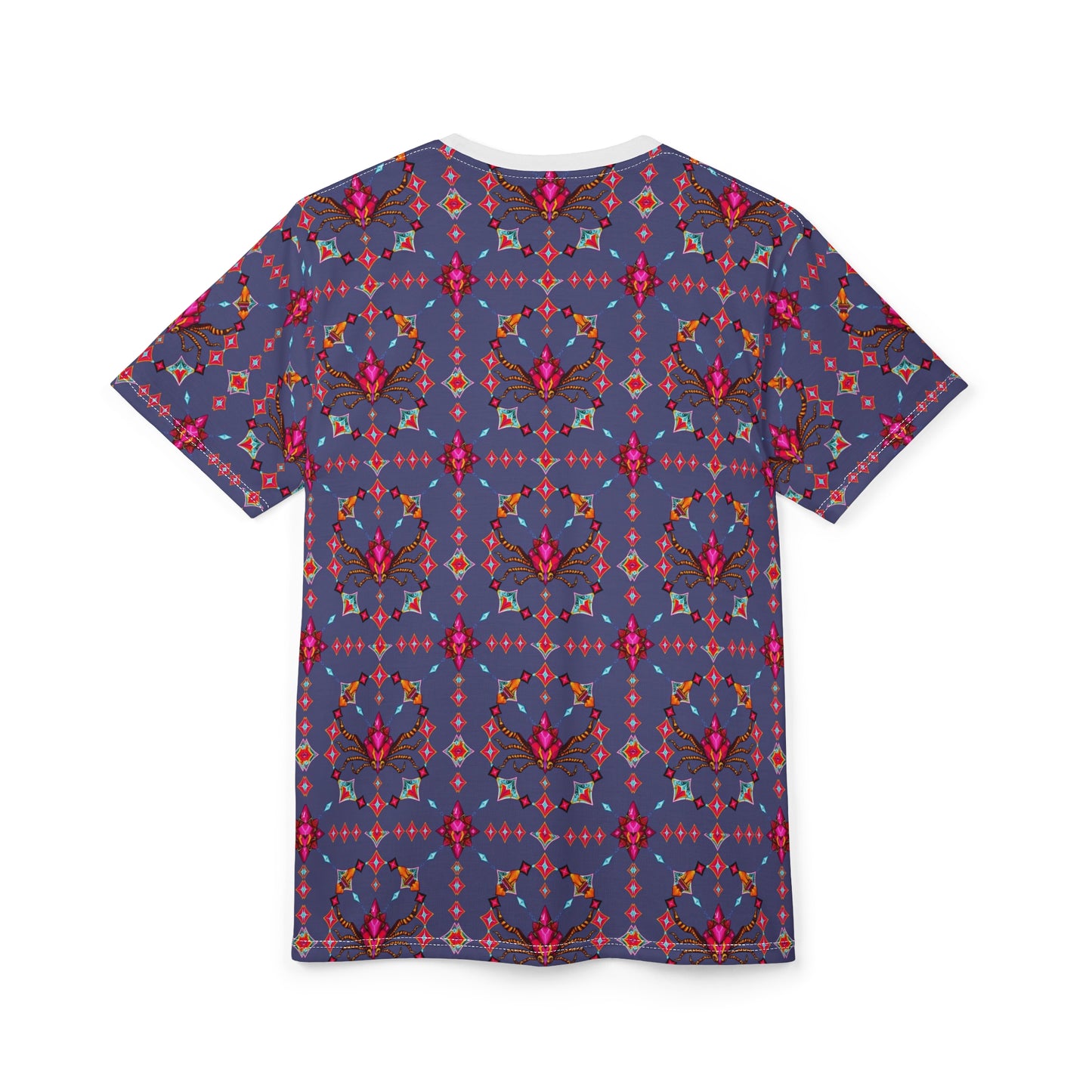 Unisex Cut & Sew T-Shirt, (AOP), Scorpio, Zodiac v2, Jewels Pattern