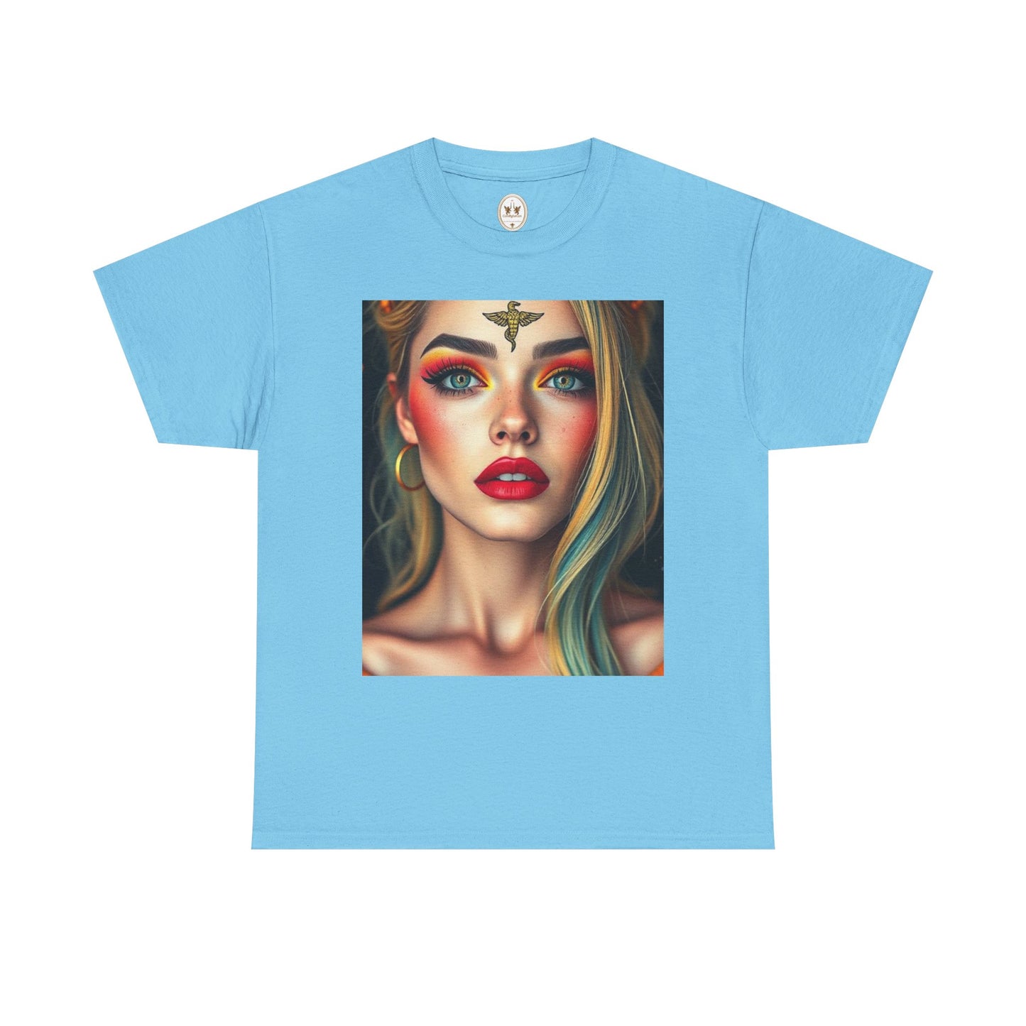 Unisex Heavy Cotton T-Shirt, Virgo, Zodiac, Sexy Art