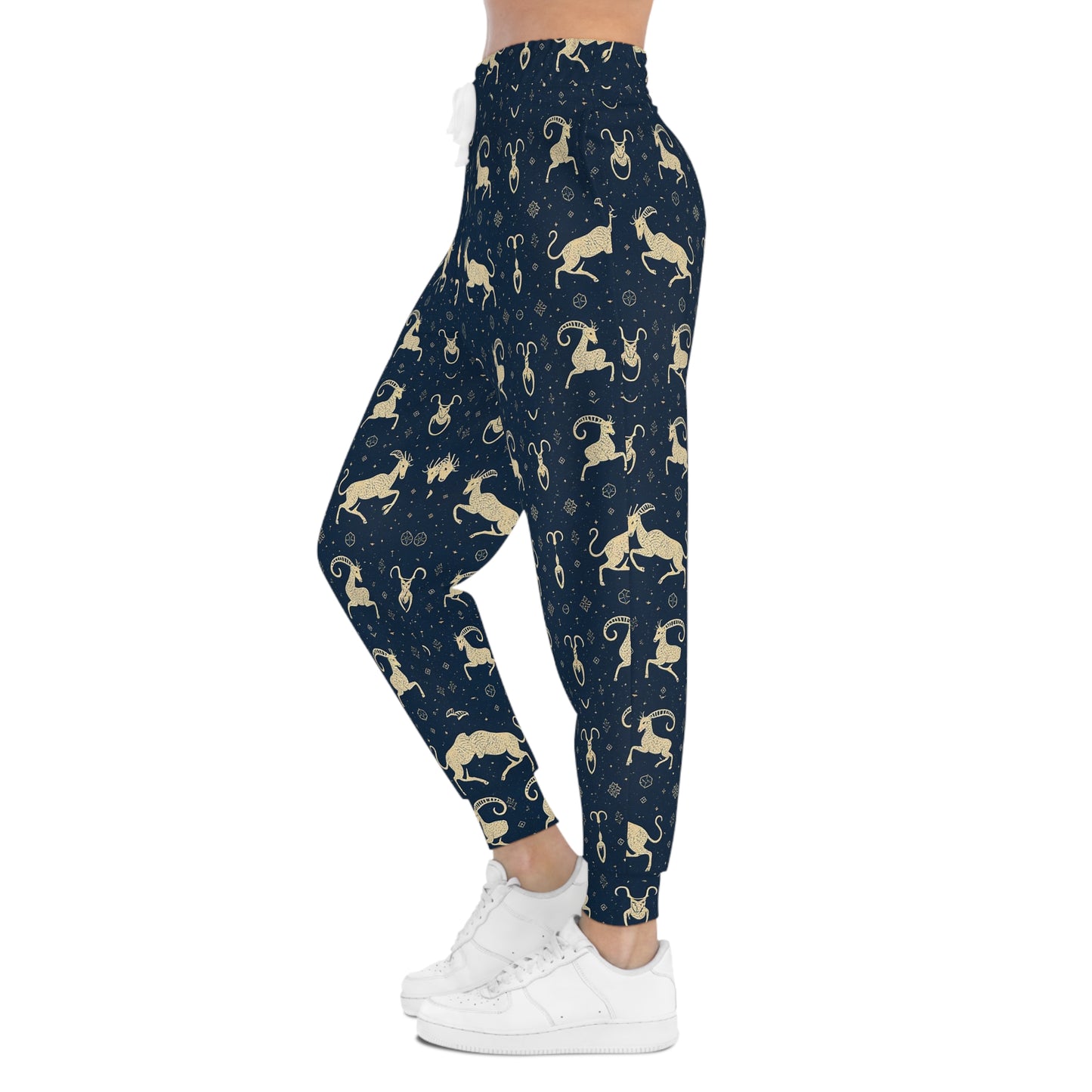 Athletic Joggers, Zodiac Design, Pattern, Capricorn, AOP