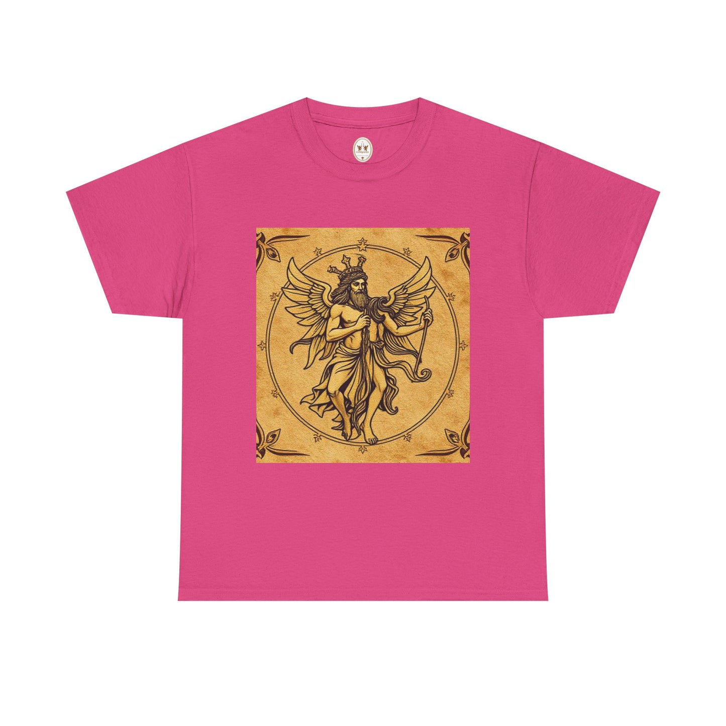 Unisex Heavy Cotton T-Shirt, Pencil Art, Gemini Zodiac Design