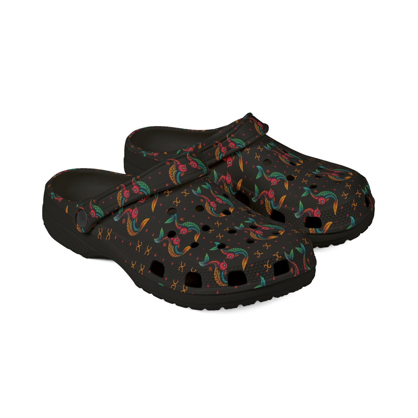 EVA Foam Rubber Shoes, (AOP), Pisces, Zodiac v3, Pattern