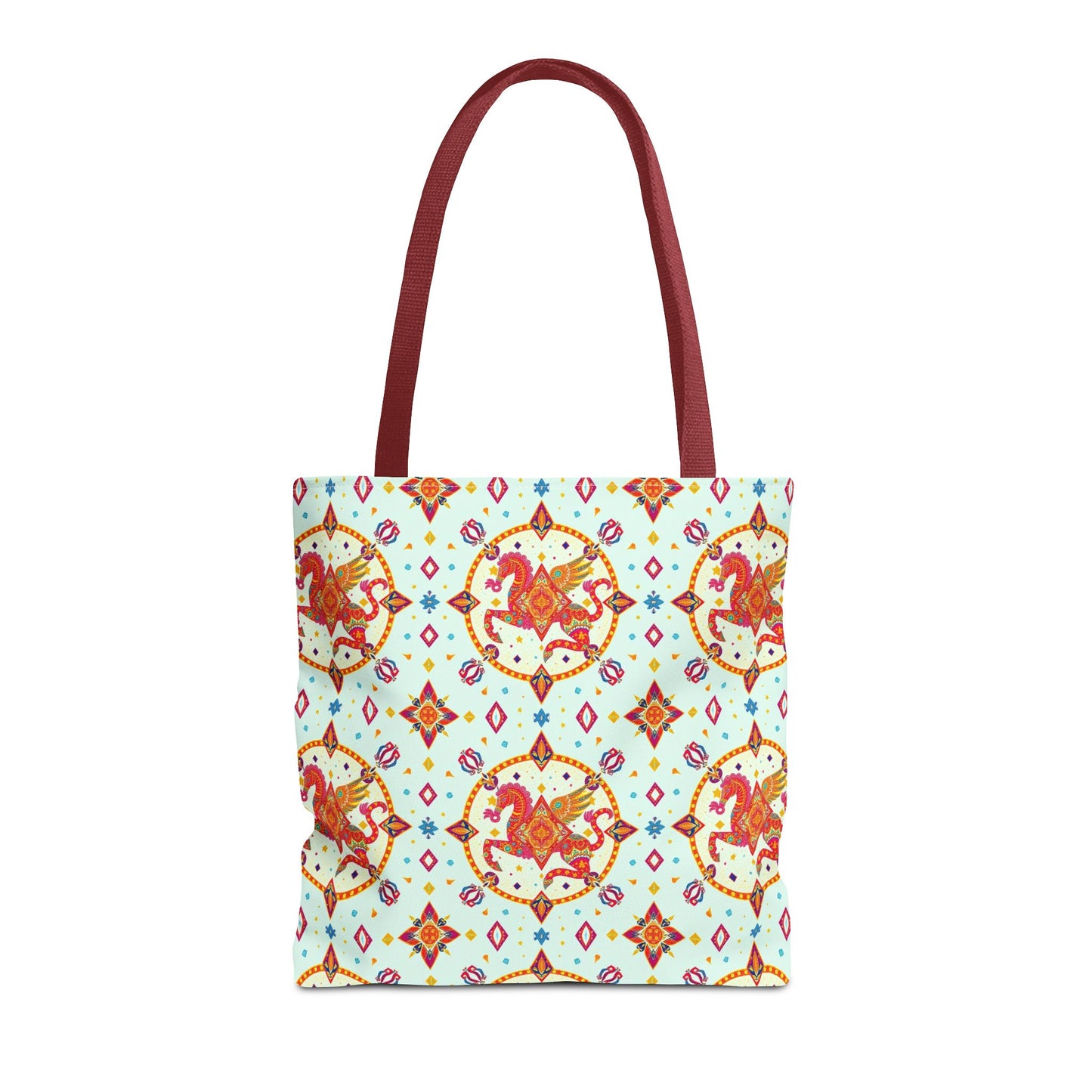 Tote Bag (AOP), Aquarius, Zodiac v1, Jewel Pattern