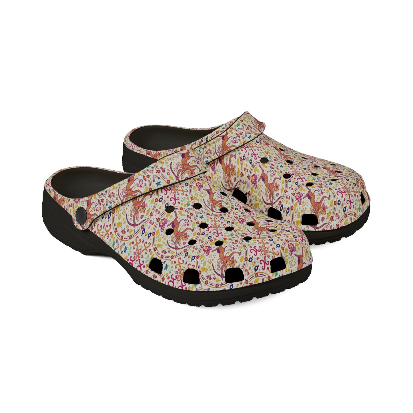 EVA Foam Rubber Shoes, (AOP), Sagittarius, Zodiac v4, Pattern