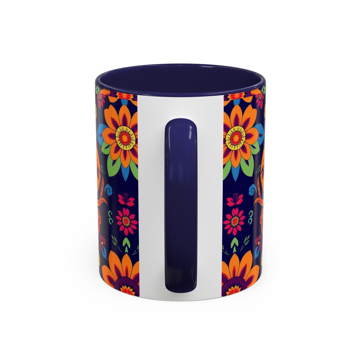 Accent Coffee Mug, Cancer, Zodiac, Flower Pattern, (11, 15oz)