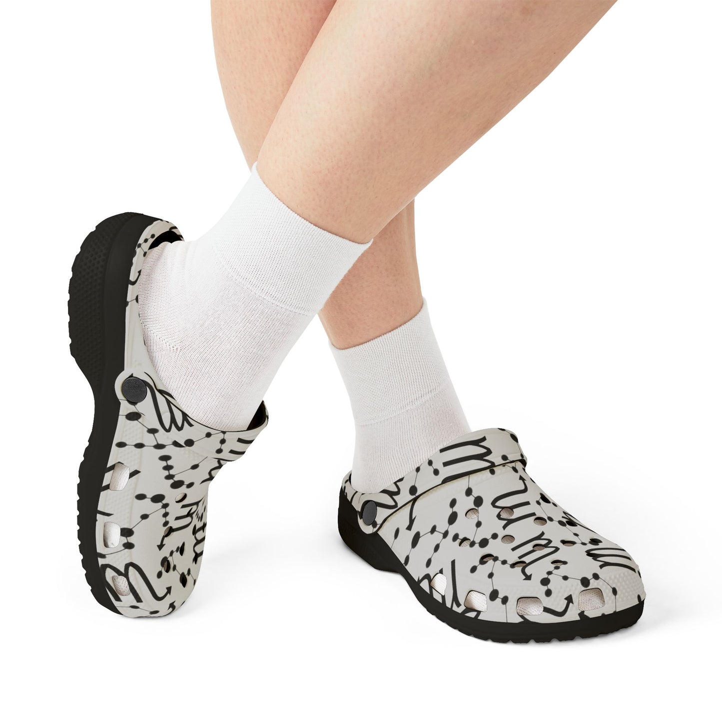 EVA Foam Rubber Shoes (AOP), Material 100% EVA, Scorpio Zodiac Design