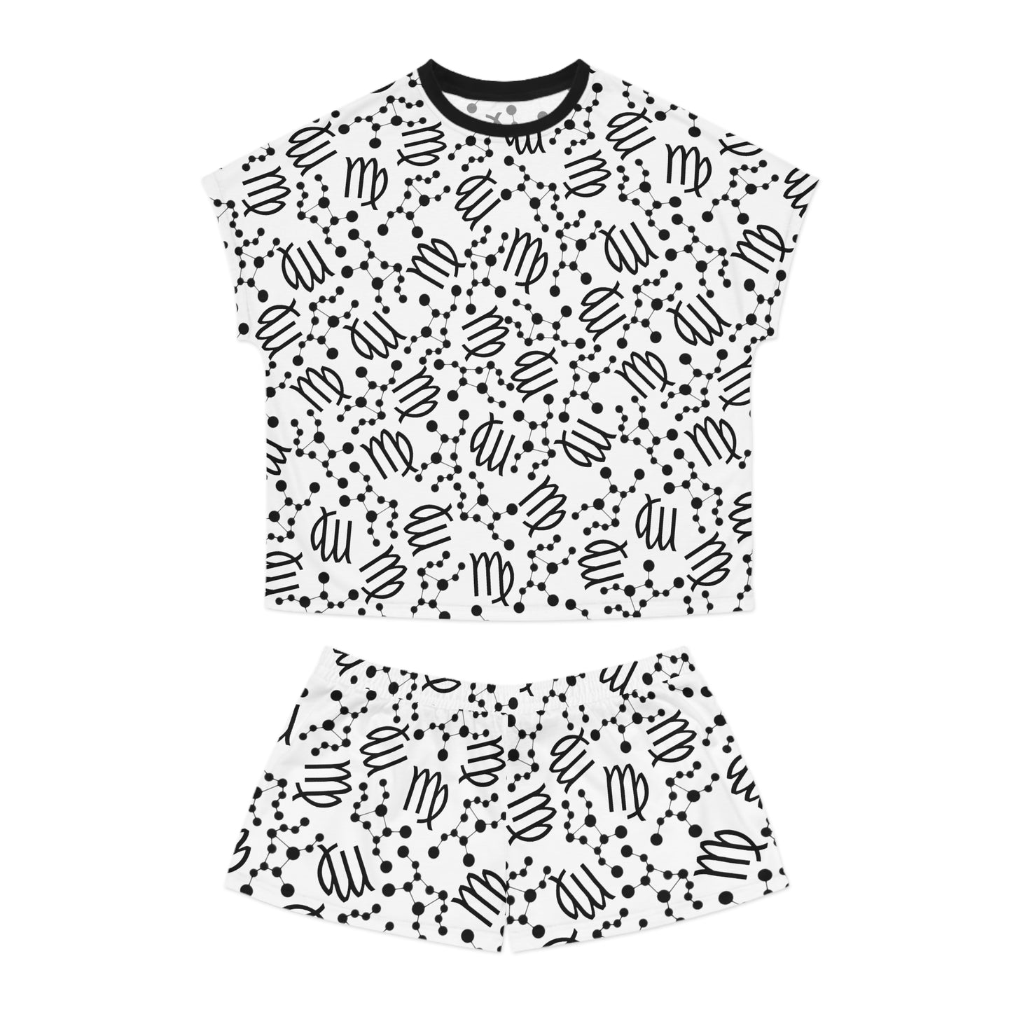 Women's Short Pajama Set Virgo Zodiac Sign (AOP)