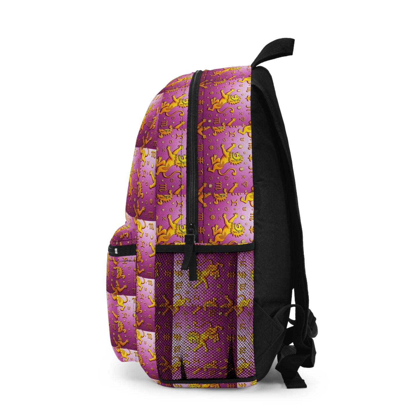 Backpack, Leo, Zodiac, Metal Pattern