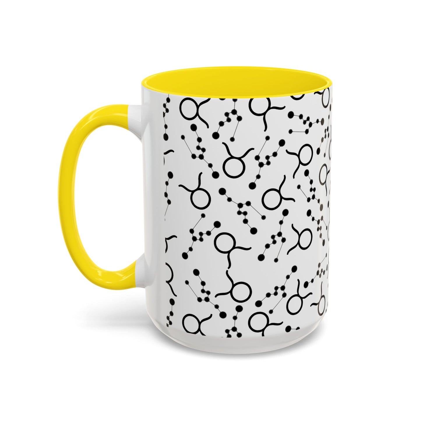 Accent Coffee Mug with the Taurus Zodiac sign (11, 15oz)