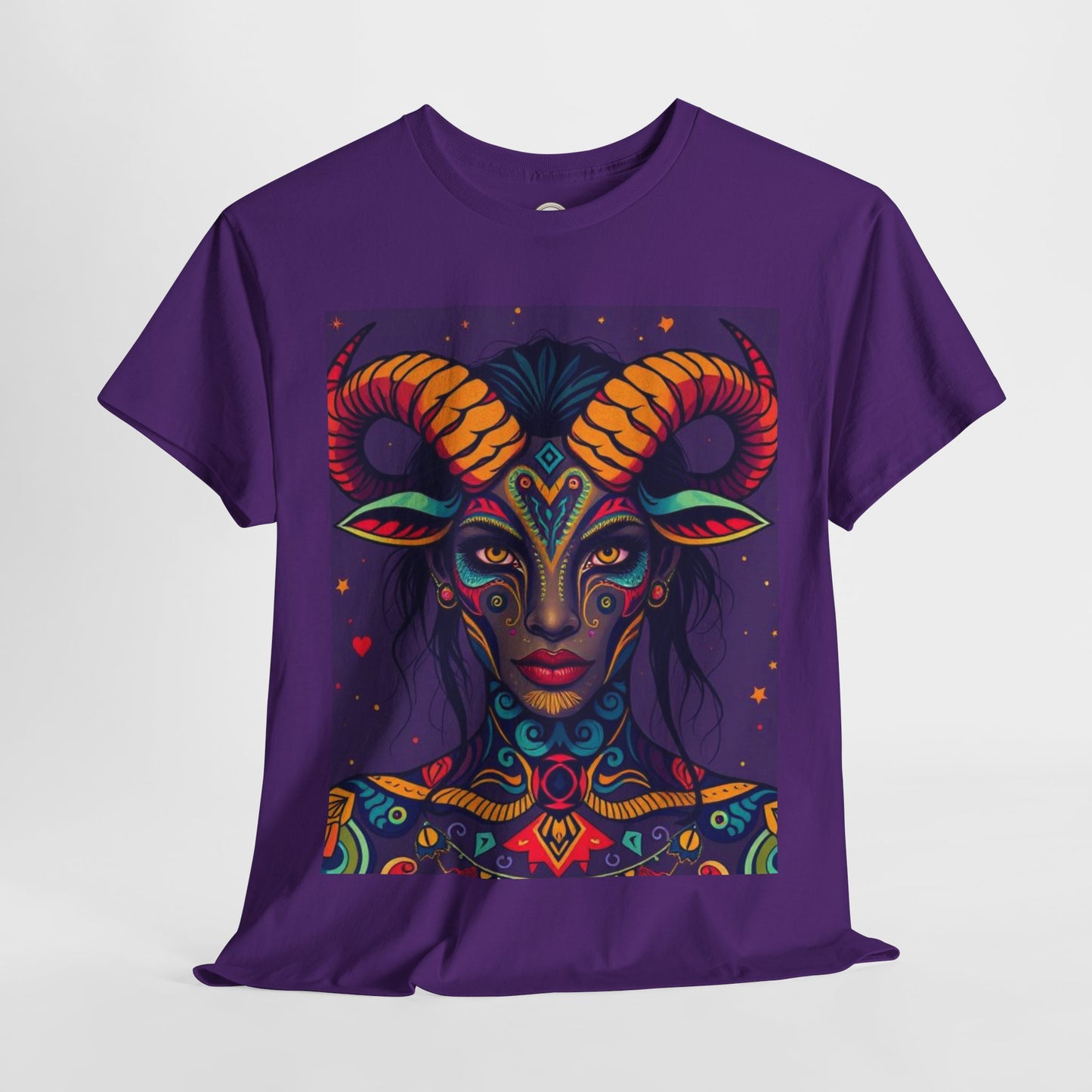 Unisex Heavy Cotton T-Shirt, Taurus, Zodiac v3, Sexy Art