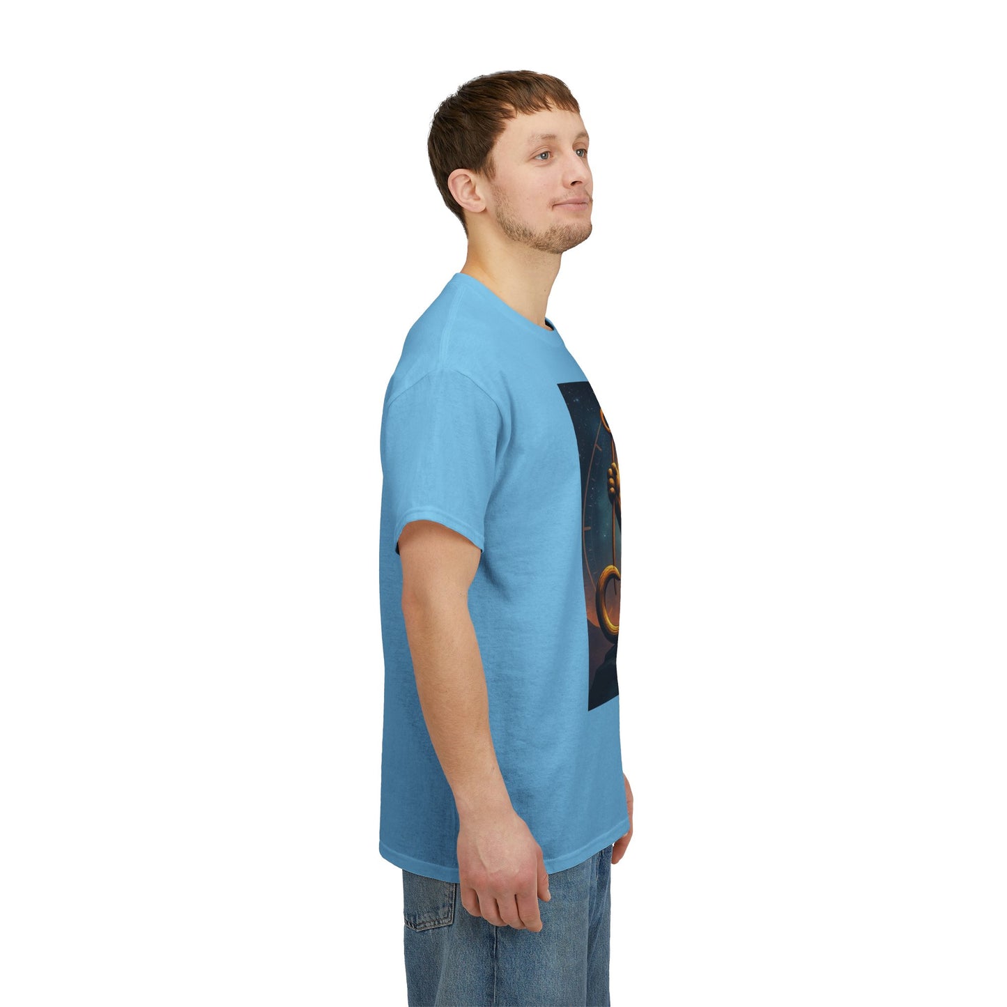 Unisex Heavy Cotton T-Shirt, King of Lions v2, Leo Zodiac Design