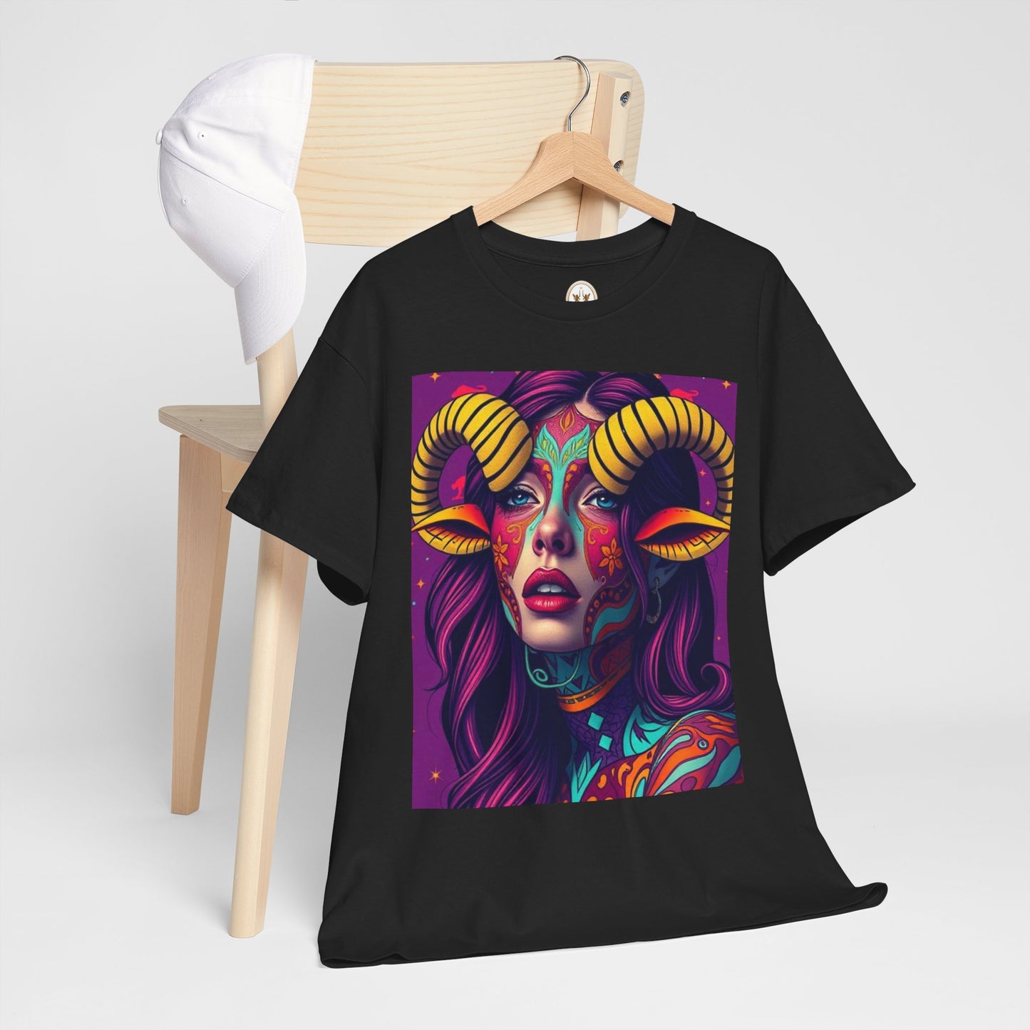 Unisex Heavy Cotton T-Shirt, Taurus, Zodiac v2, Sexy Art