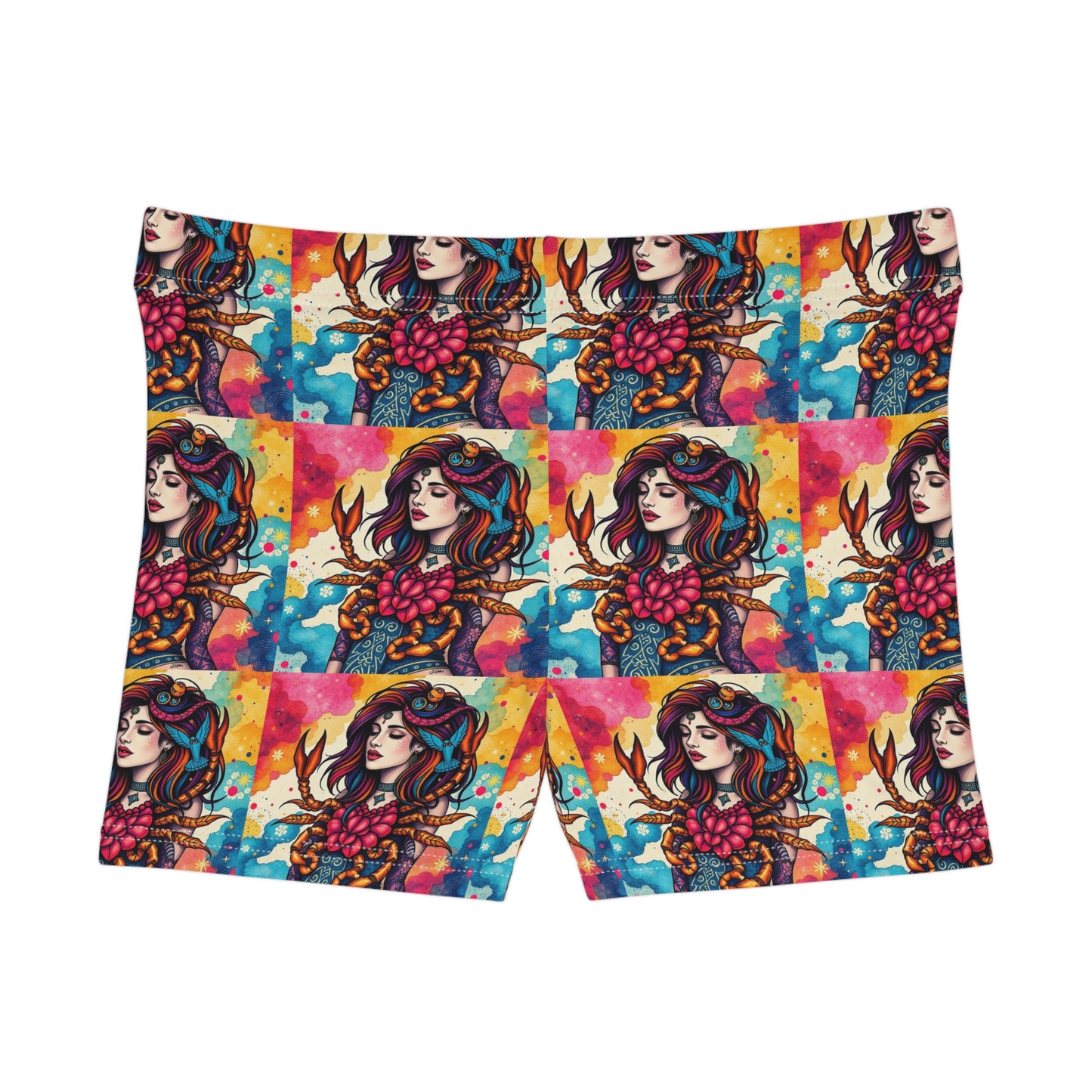 Women's Shorts, (AOP), Scorpio, Zodiac, Sexy Pattern