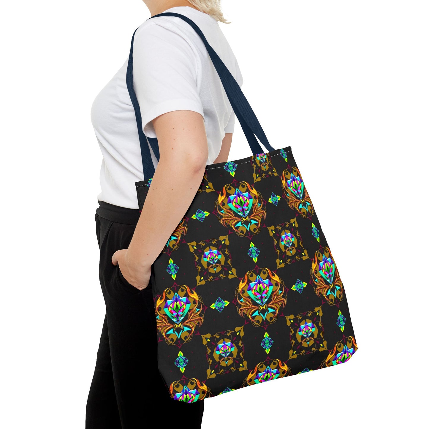 Tote Bag (AOP), Scorpio, Zodiac, Jewel Pattern