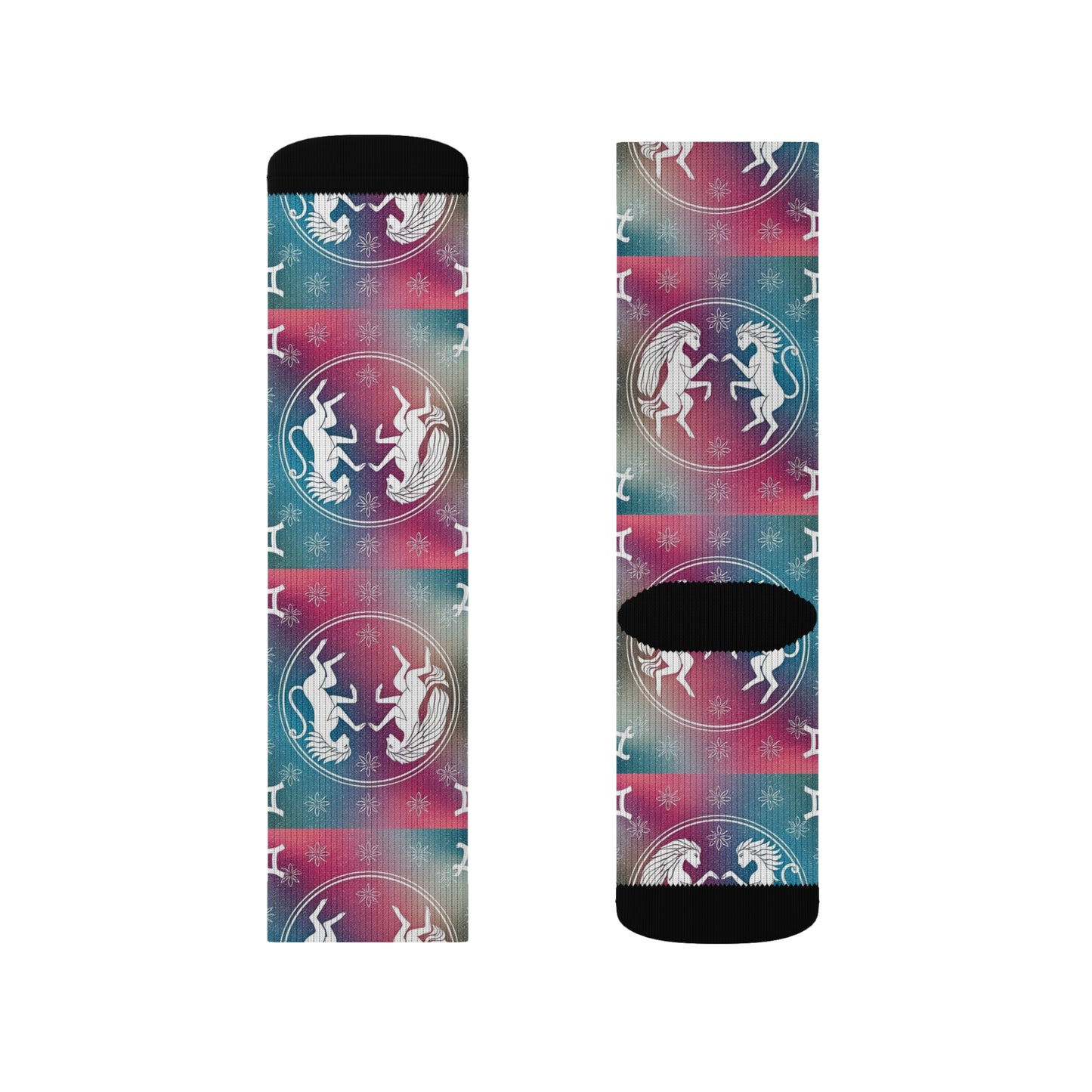 Sublimation Socks, Gemini, Zodiac v1, Pattern
