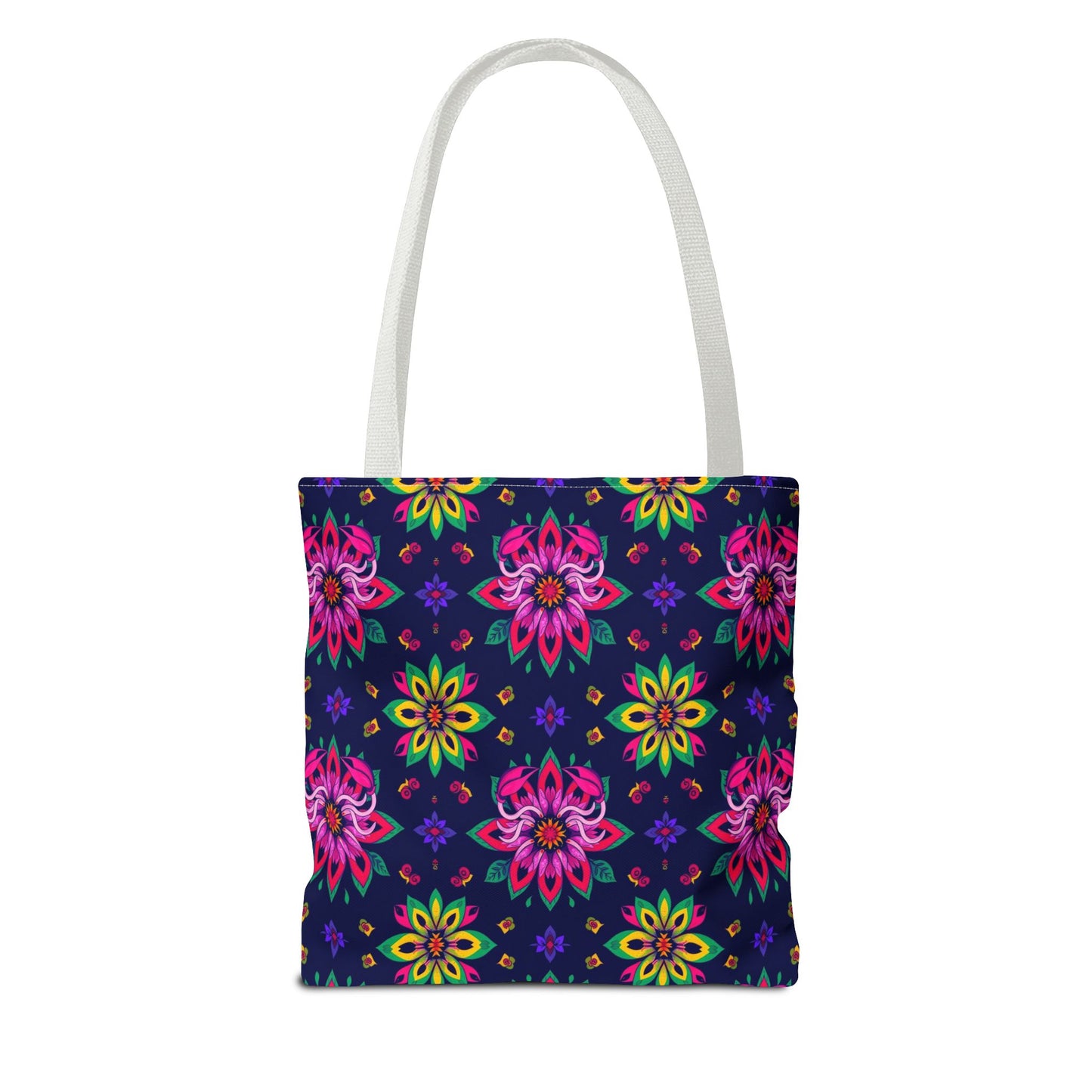 Tote Bag (AOP), Scorpio, Zodiac v2, Flower Pattern