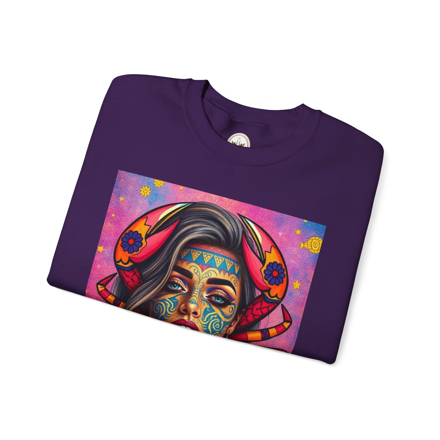Unisex Heavy Blend™ Crewneck Sweatshirt, Cancer, Zodiac, Sexy Pattern