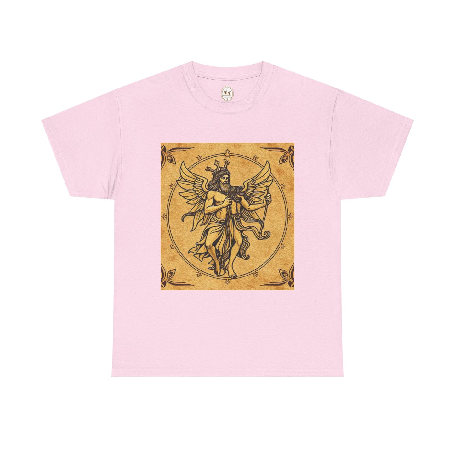 Unisex Heavy Cotton T-Shirt, Pencil Art, Gemini Zodiac Design