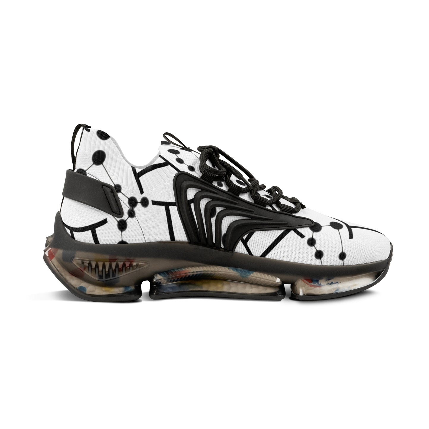 Men's Mesh Sneakers, Gemini Zodiac Sign, all over print